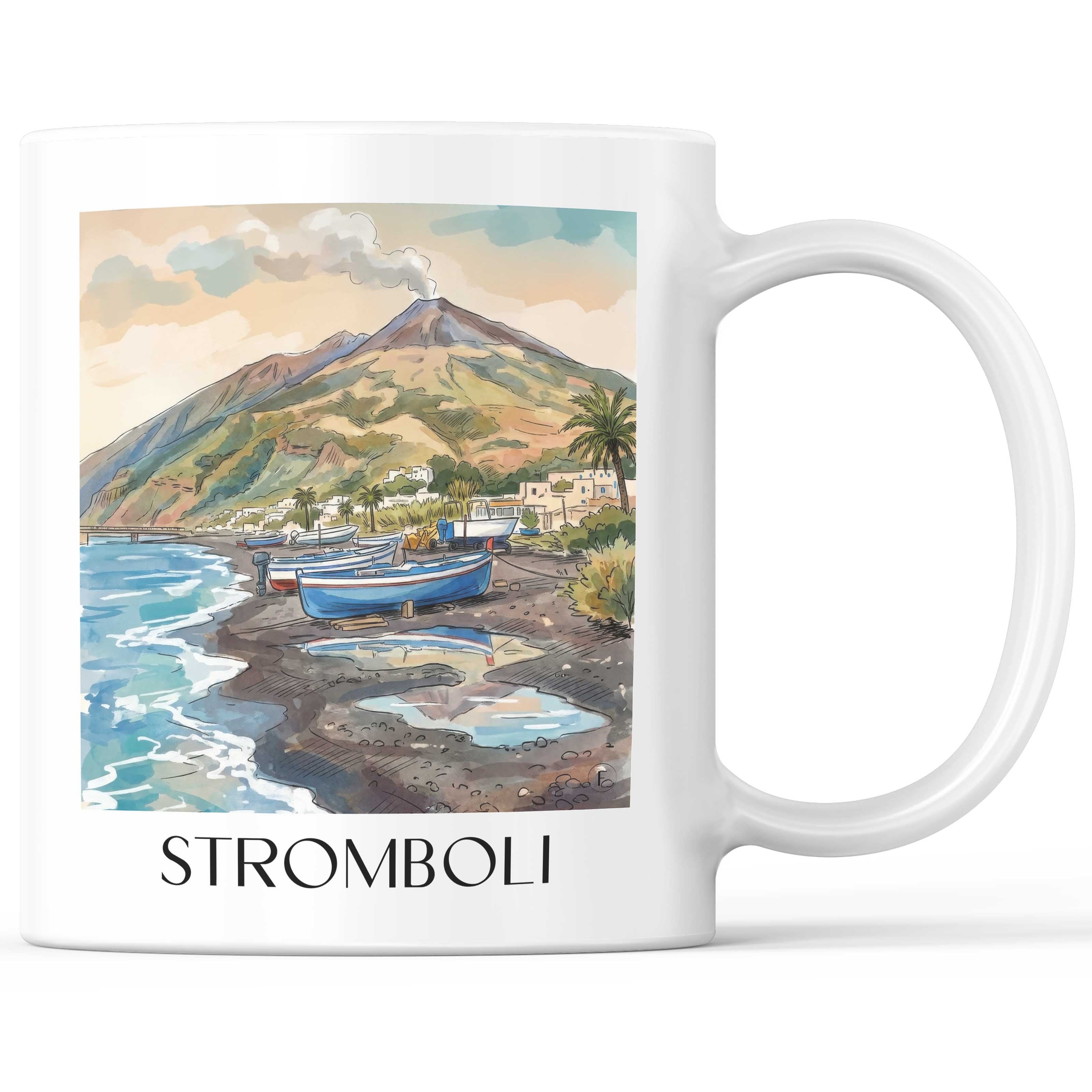 stromboli-italien-italien-kaffeebecher-aquarell