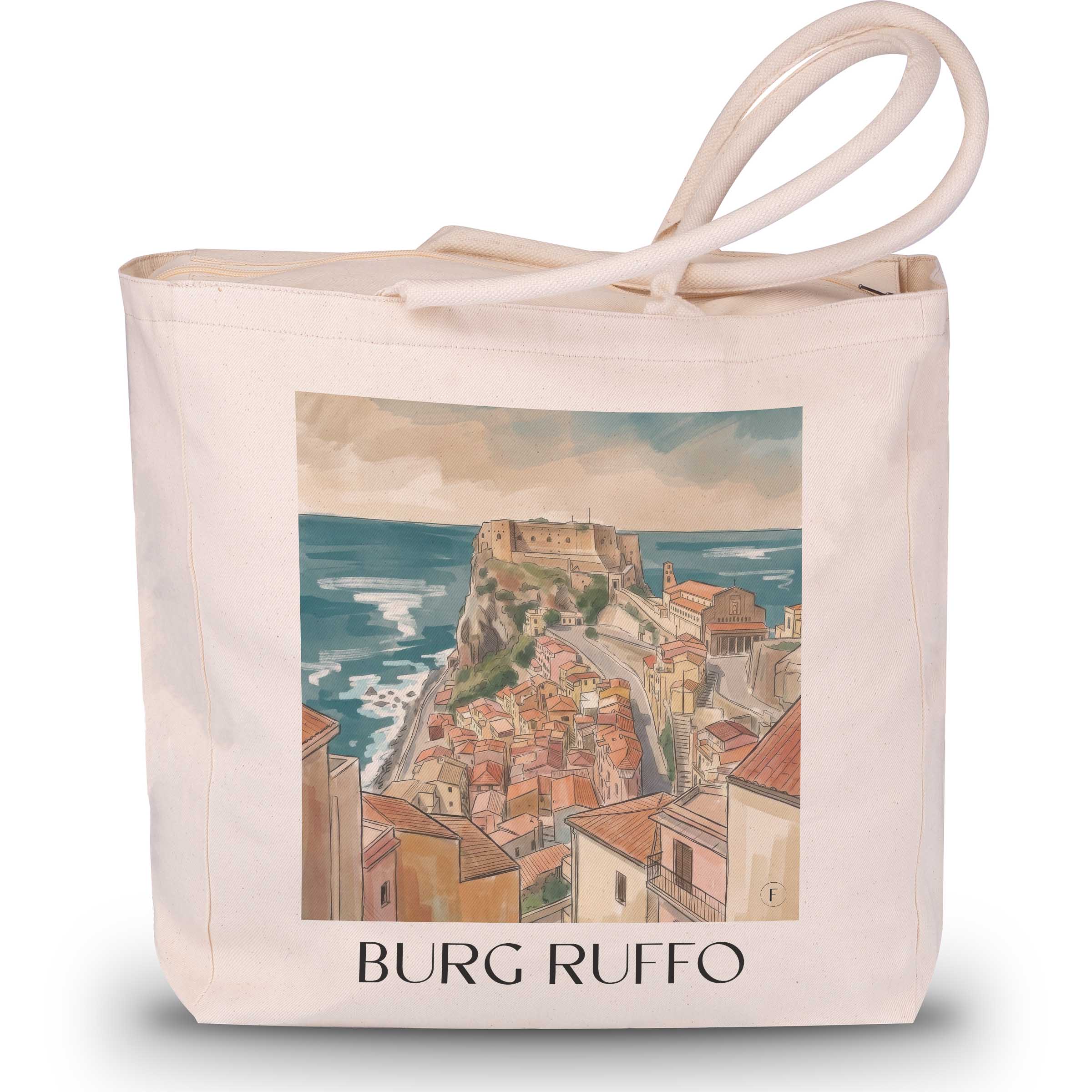 burg-ruffo-scilla-italien-einkaufstasche-aquarell