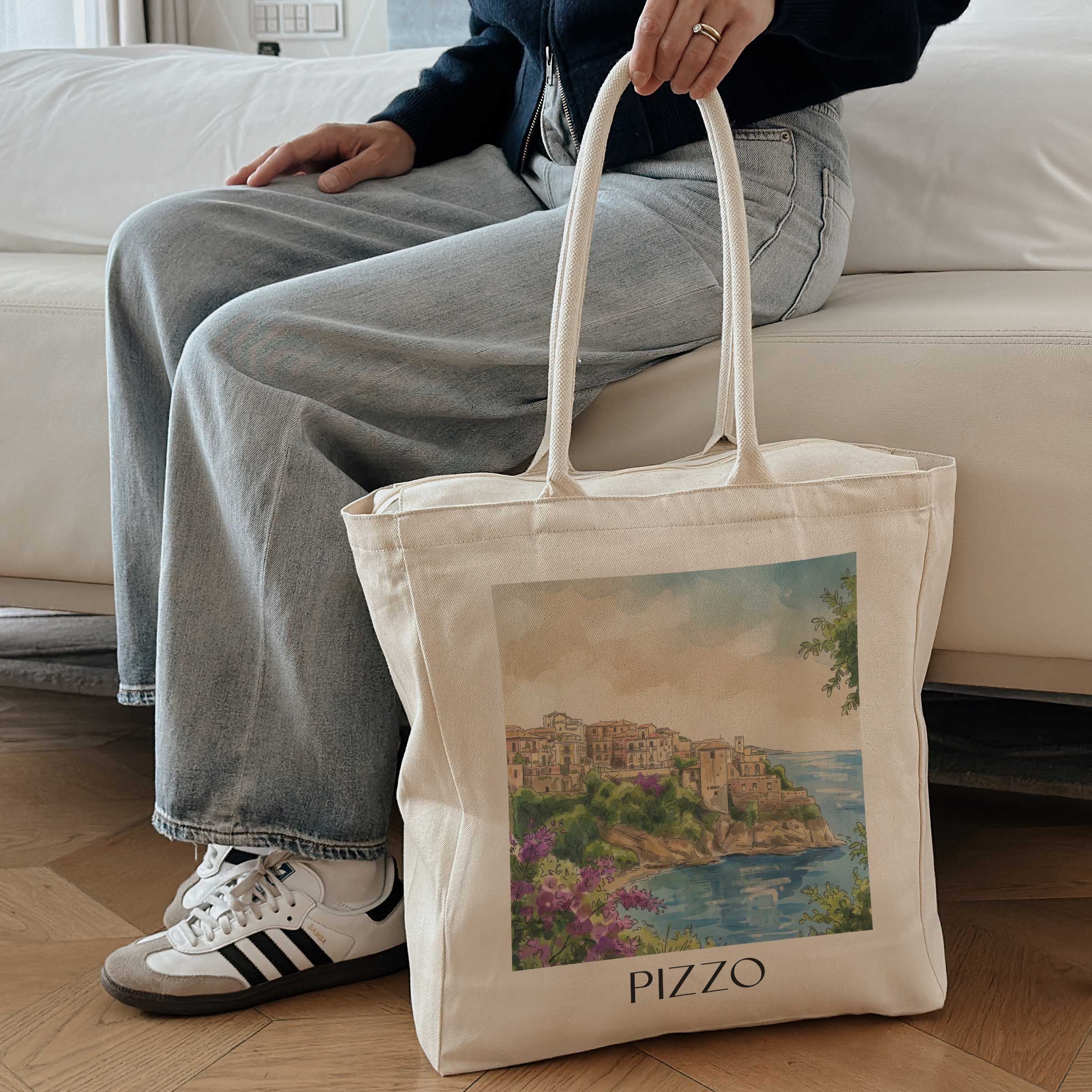 pizzo--kalabrien-italien-einkaufstasche-aquarell