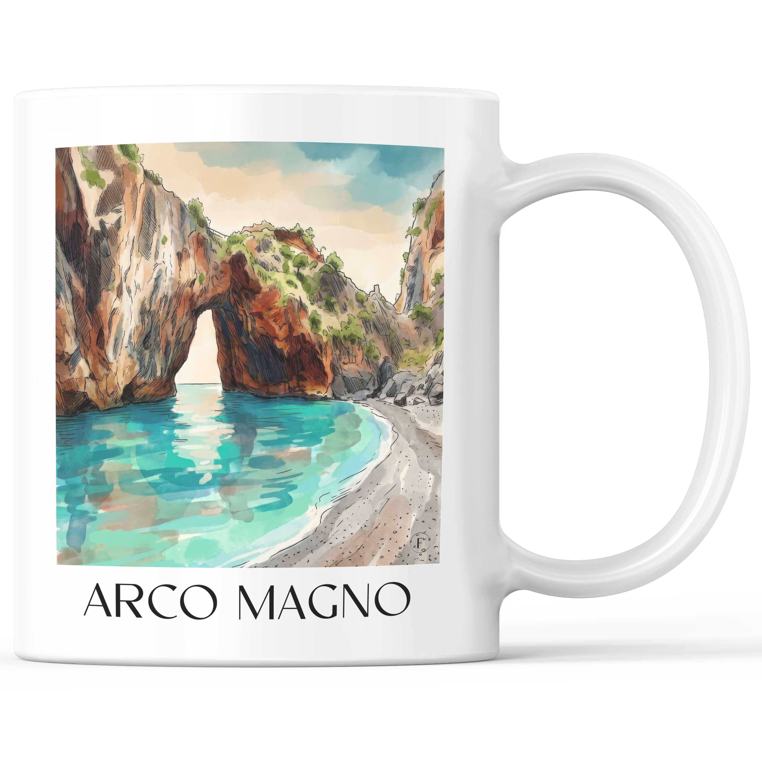 arco-magno-san-nicola-arcella-italien-kaffeebecher-aquarell
