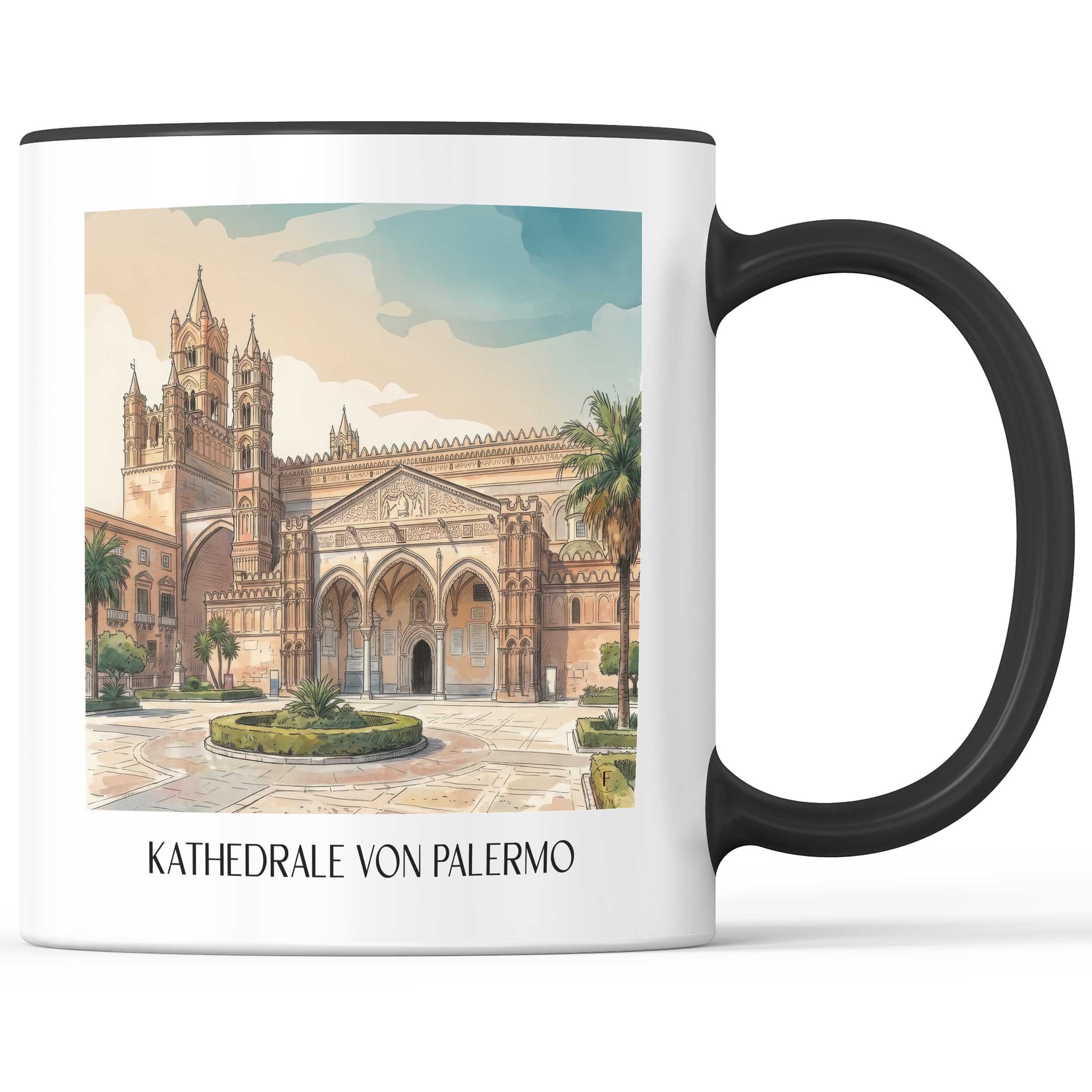 kathedrale-von-palermo-sizilien-italien-kaffeebecher-aquarell