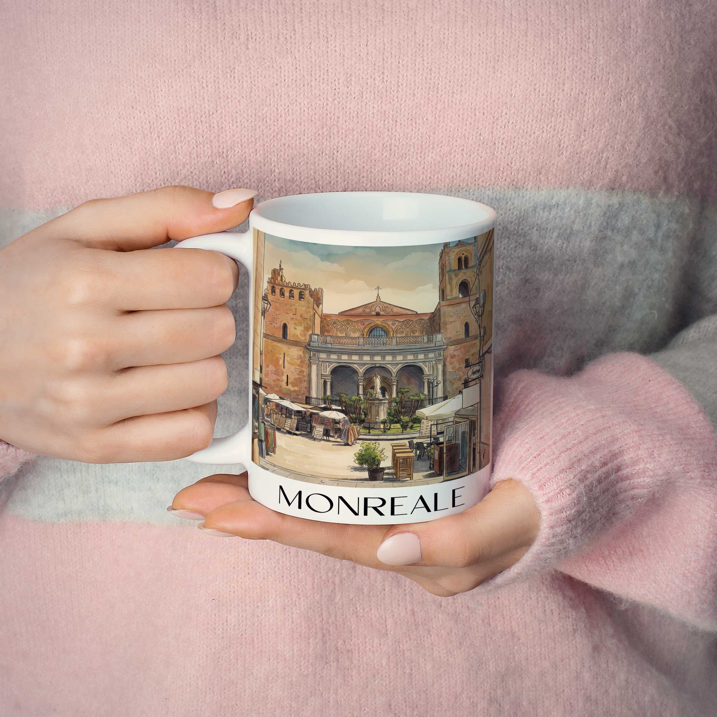 monreale-sizilien-italien-kaffeebecher-aquarell