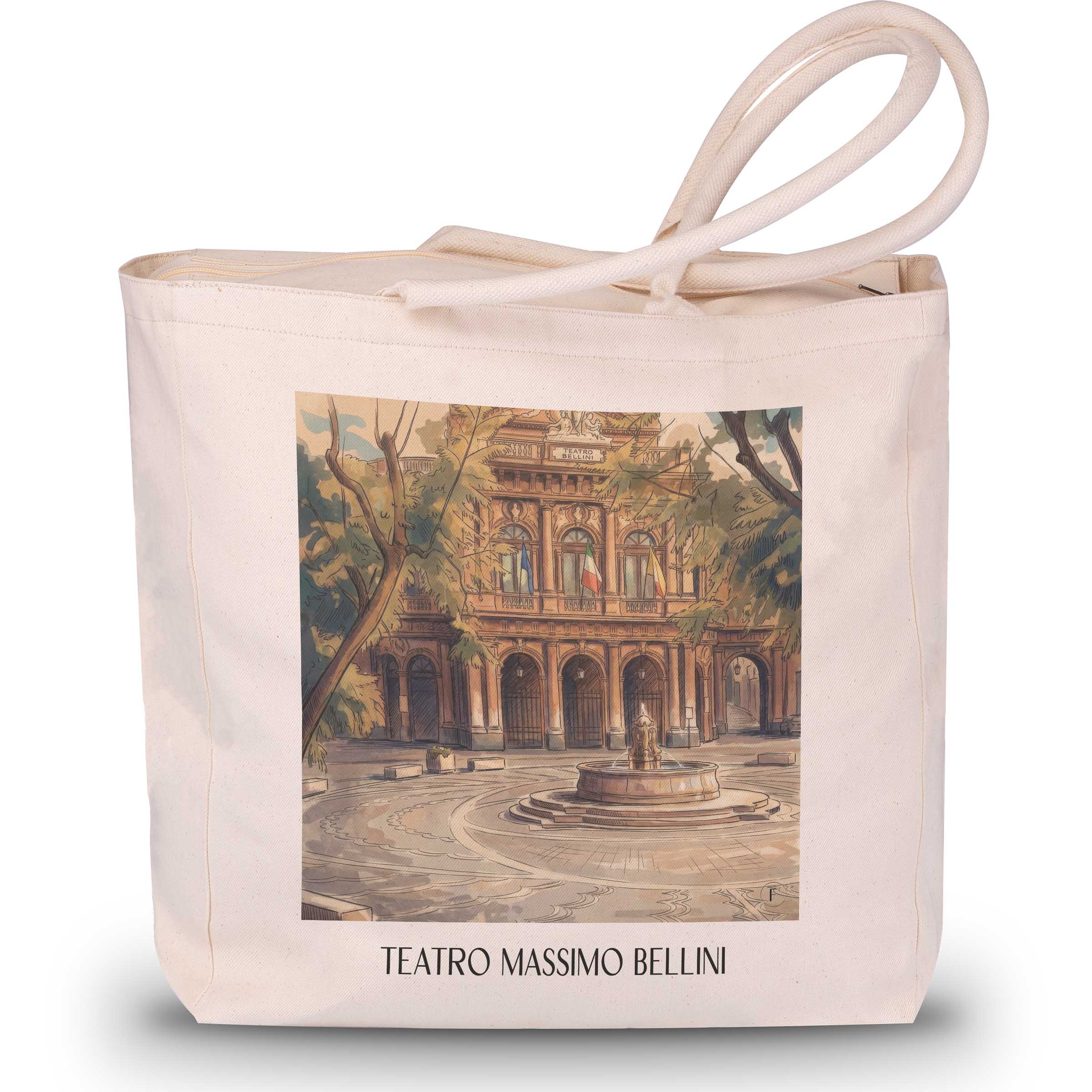 teatro-massimo-bellini-catania-italien-einkaufstasche-aquarell