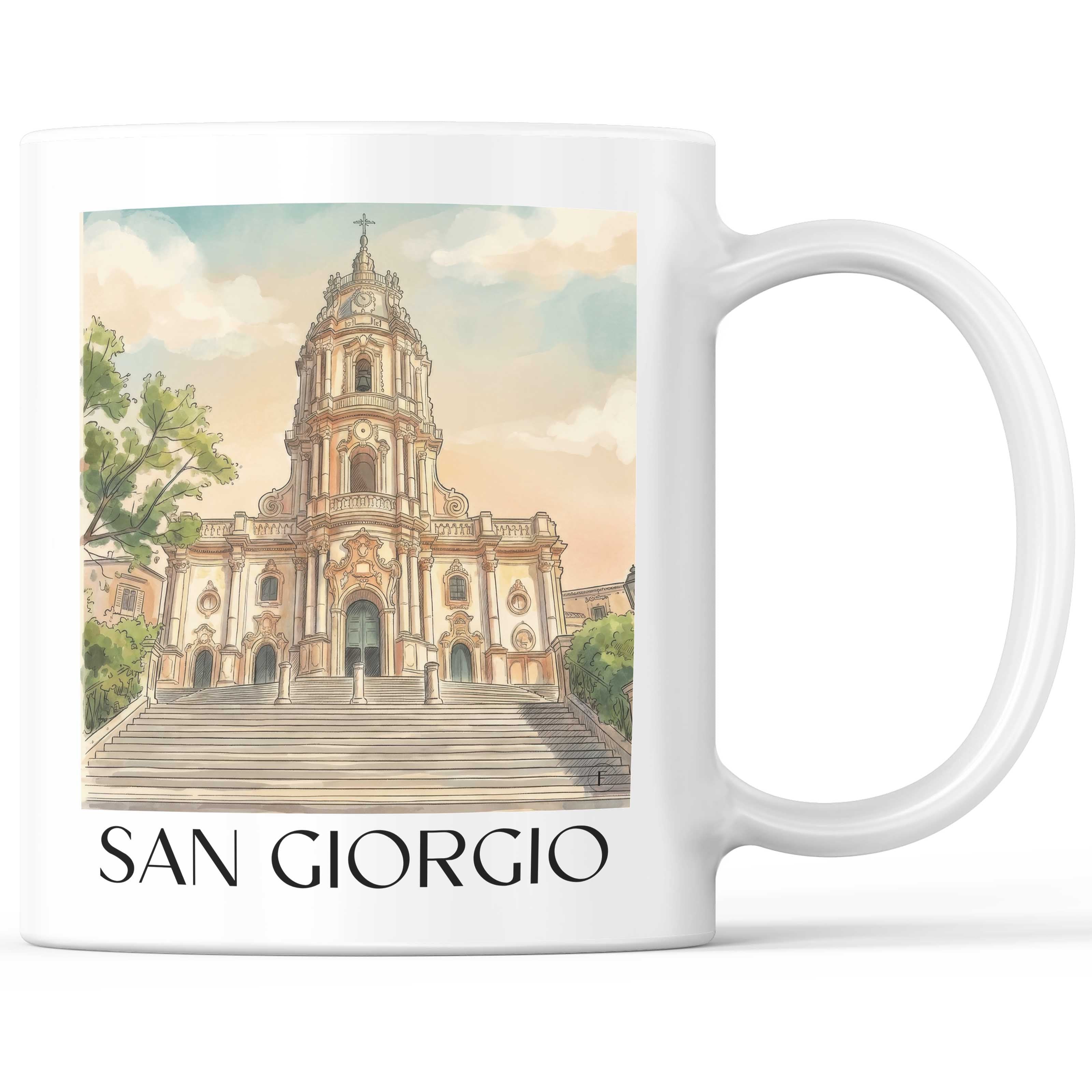 san-giorgio-modica-italien-kaffeebecher-aquarell