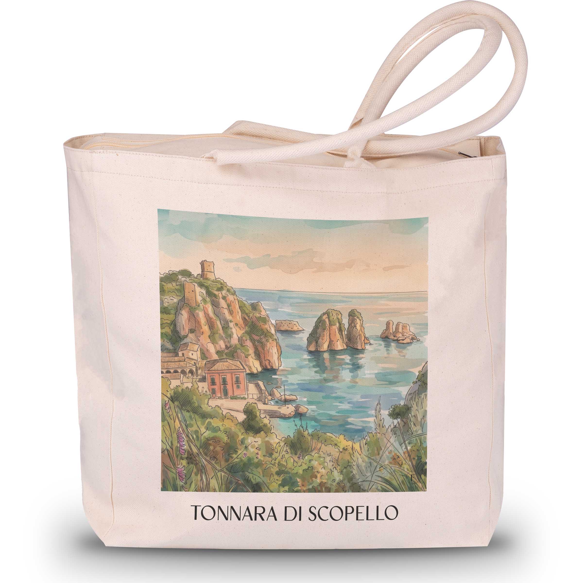 tonnara-di-scopello-sizilien-italien-einkaufstasche-aquarell