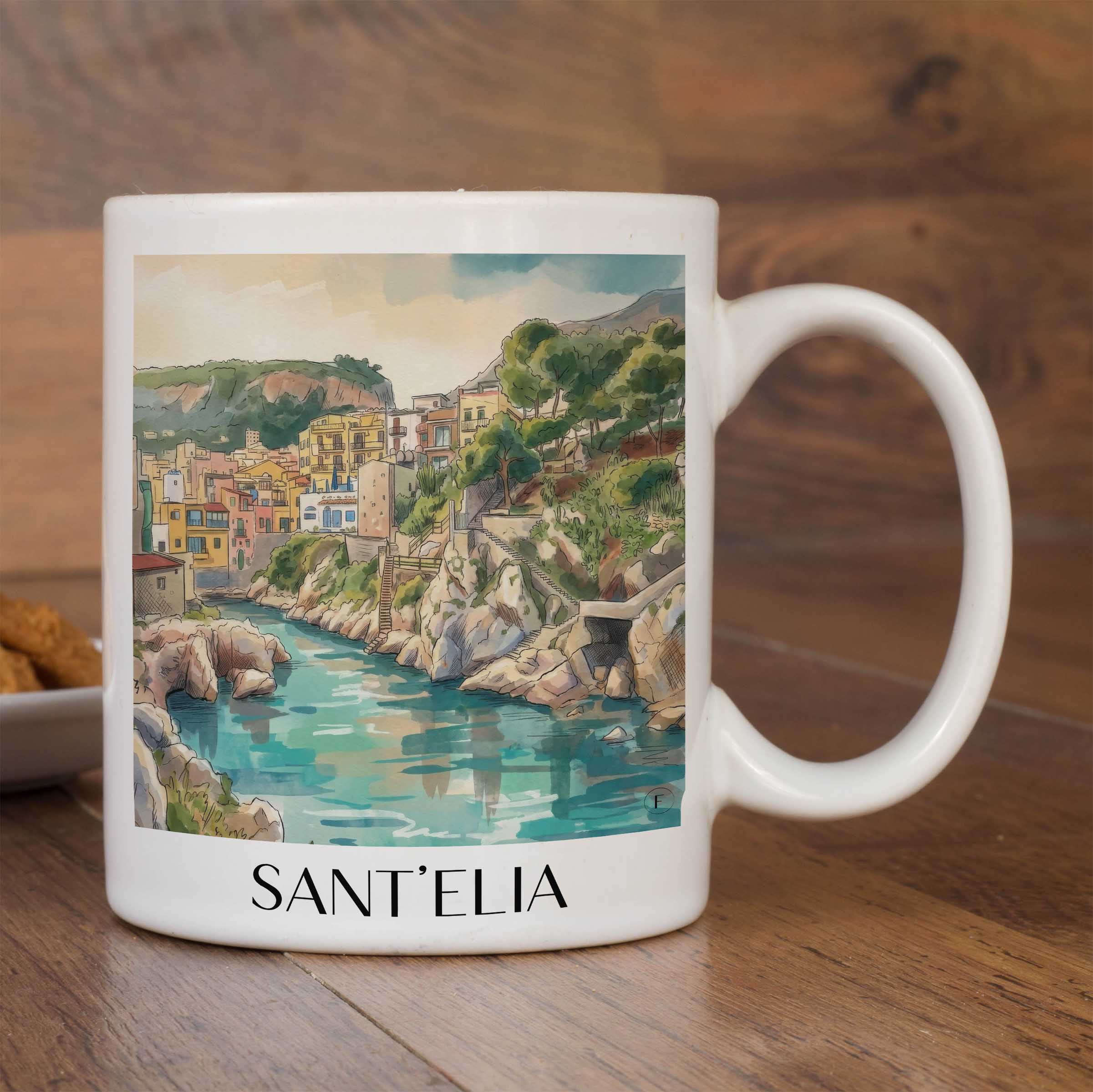 sant´elia--sizilien-italien-kaffeebecher-aquarell