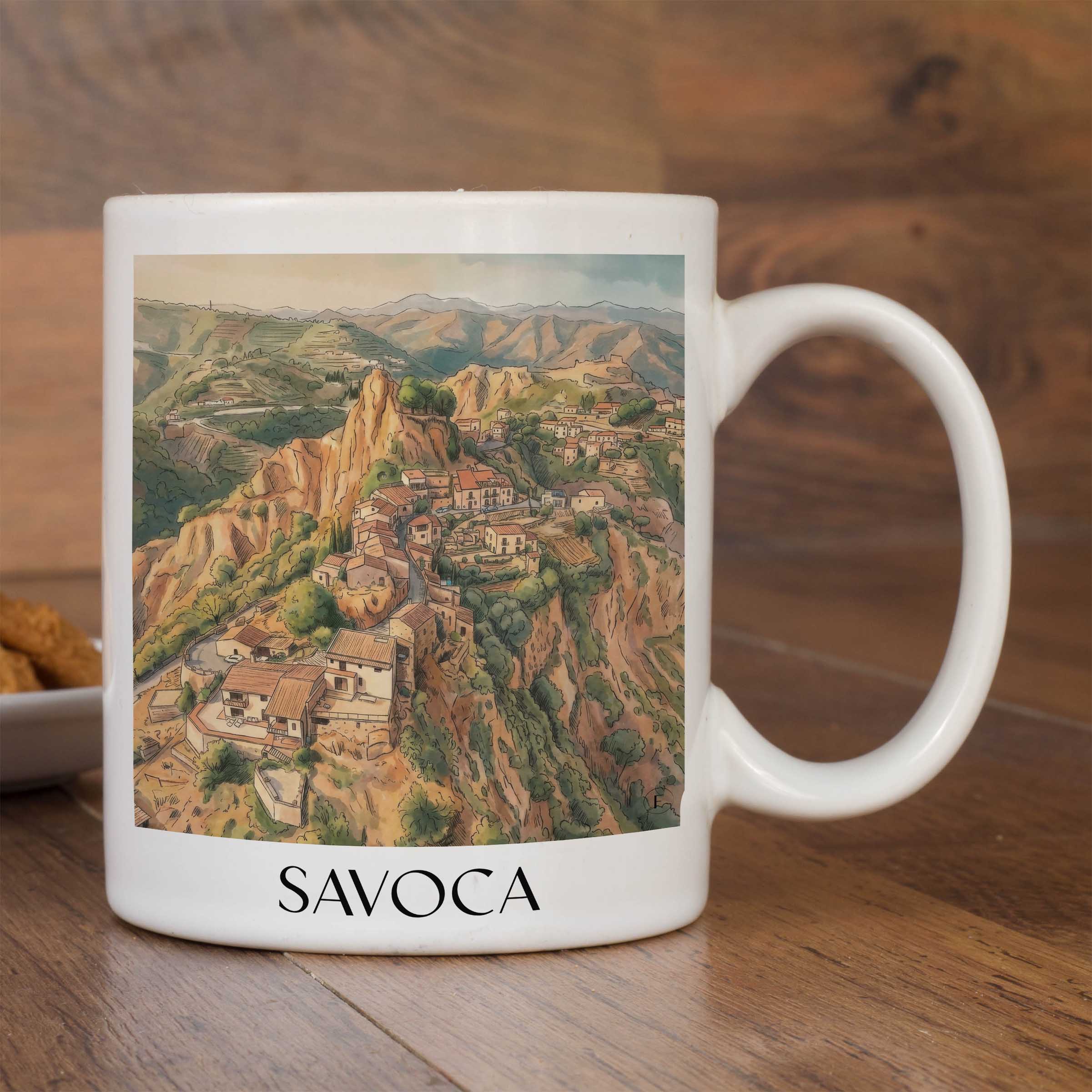 savoca-sizilien-italien-kaffeebecher-aquarell