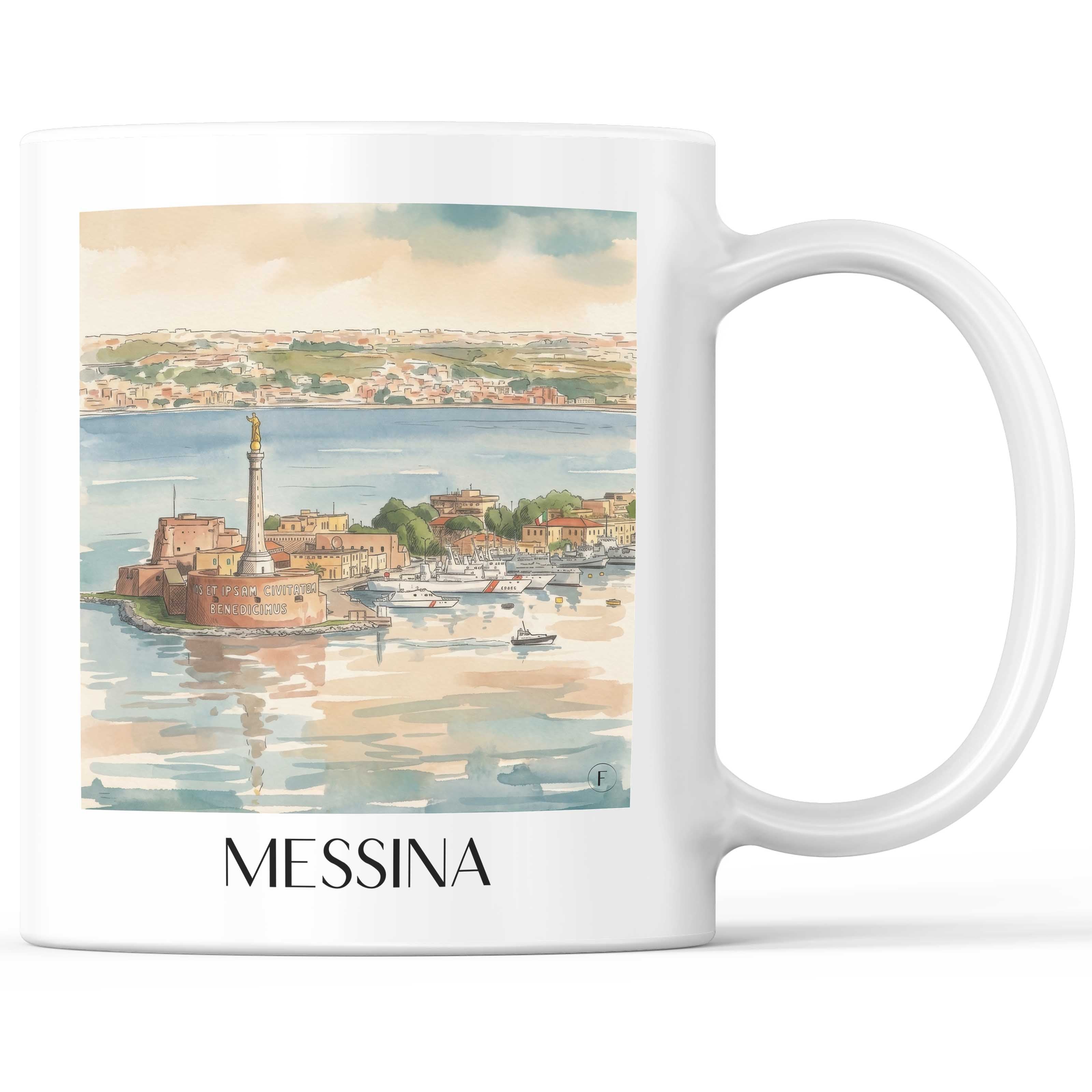 messina-sizilien-italien-kaffeebecher-aquarell