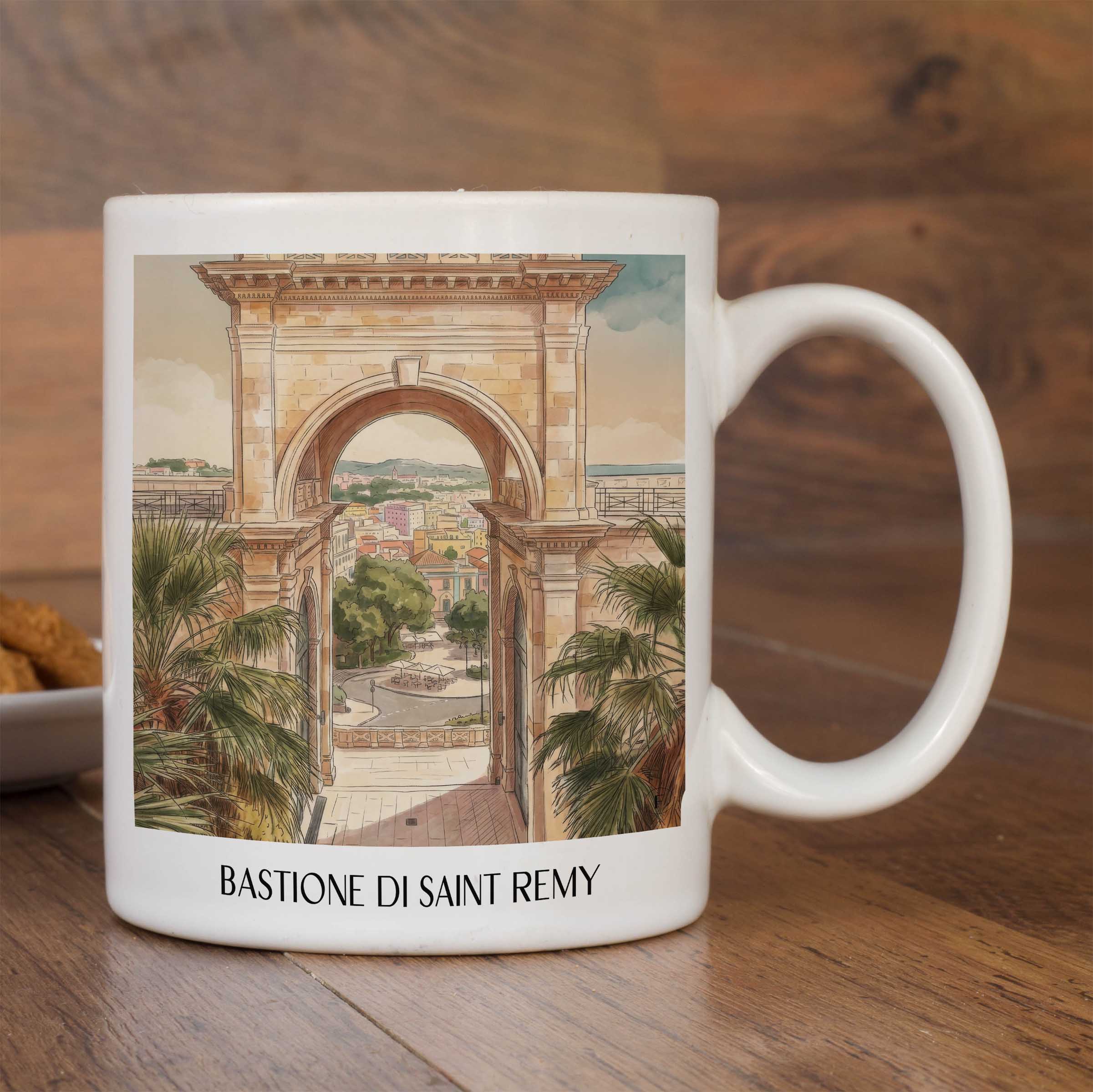 bastione-di-saint-remy-cagliari-italien-kaffeebecher-aquarell