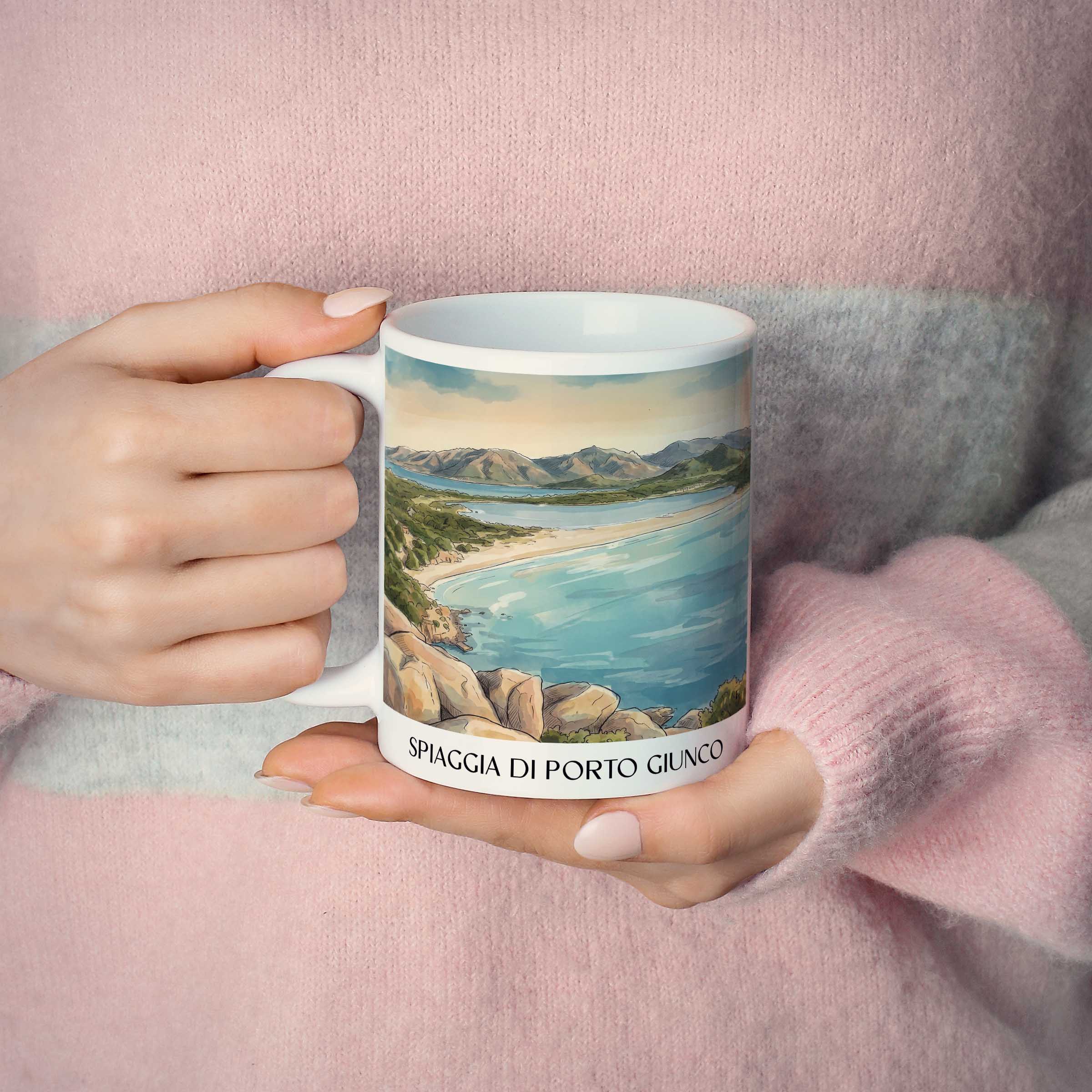 spiaggia-di-porto-giunco-sardinien-italien-kaffeebecher-aquarell