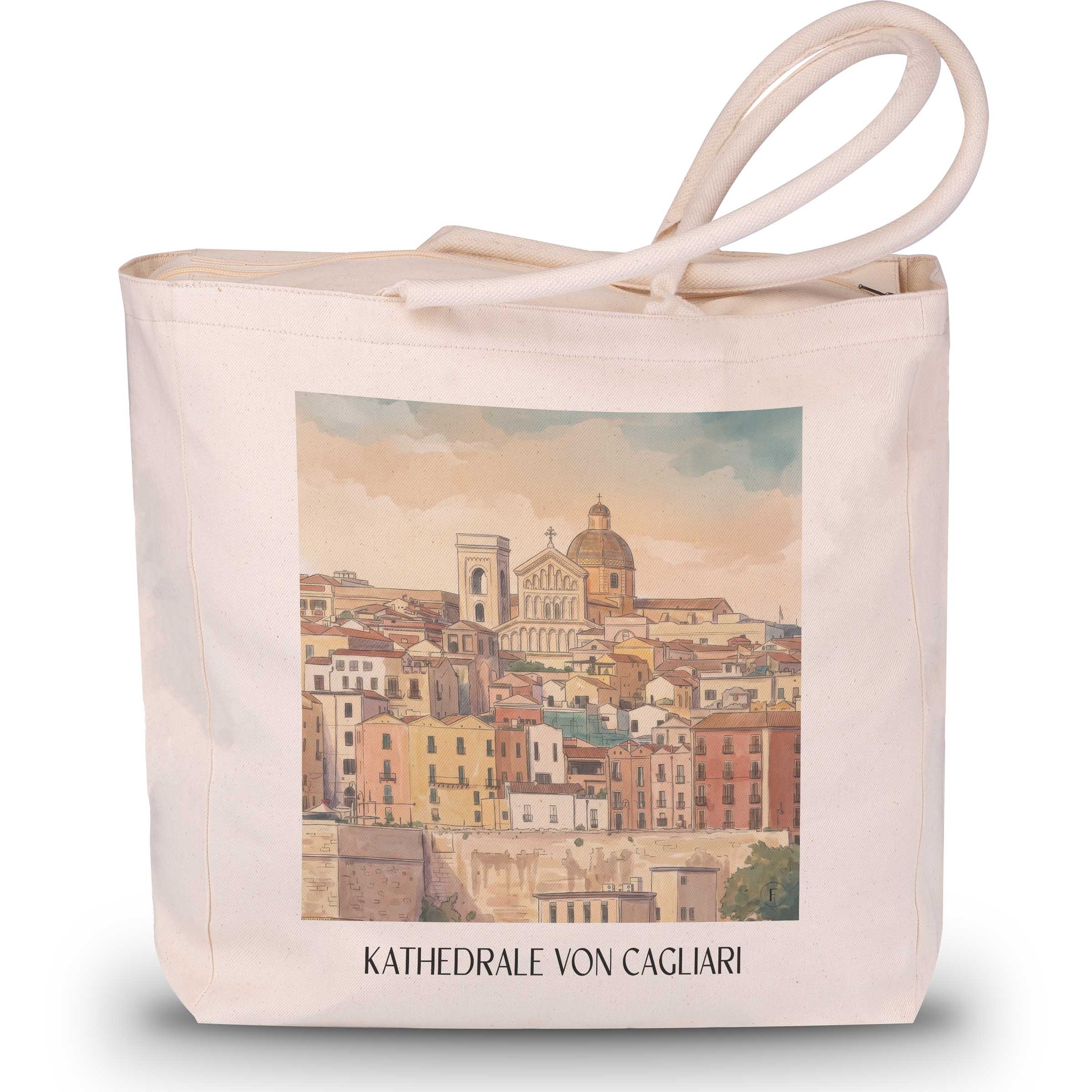 kathedrale-von-cagliari-sardinien-italien-einkaufstasche-aquarell