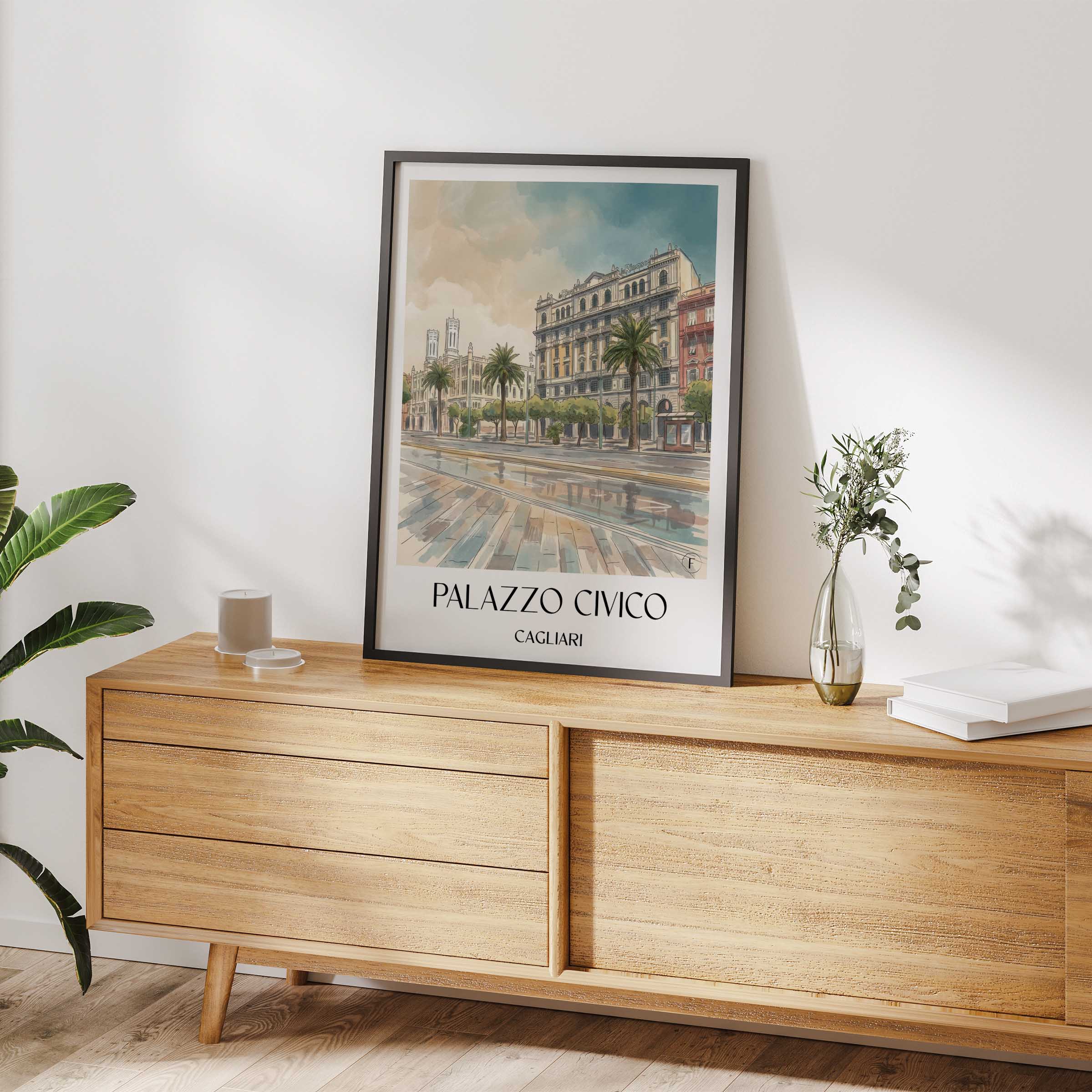 palazzo-civico-cagliari-italien-poster-aquarell