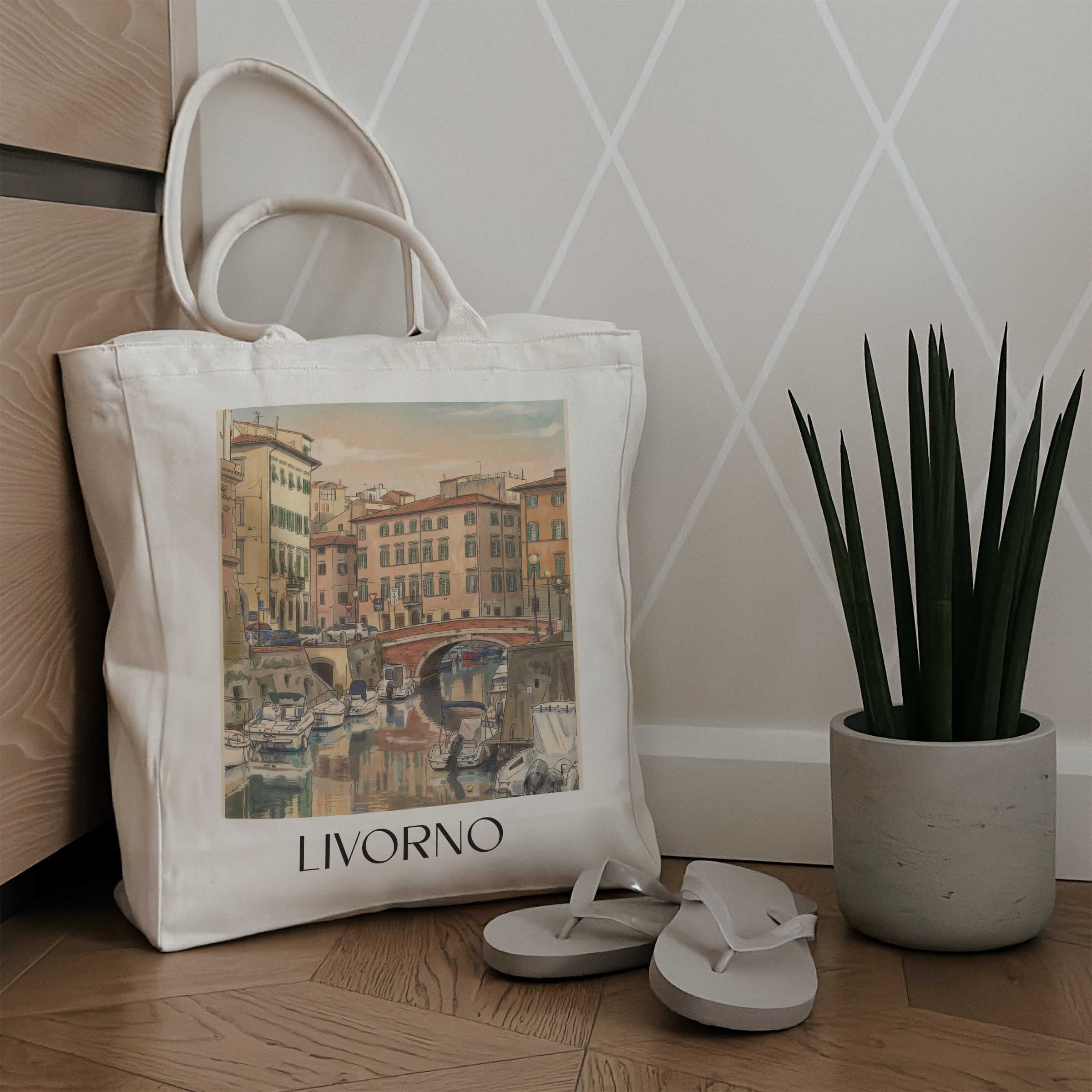 livorno-toskana-italien-einkaufstasche-aquarell