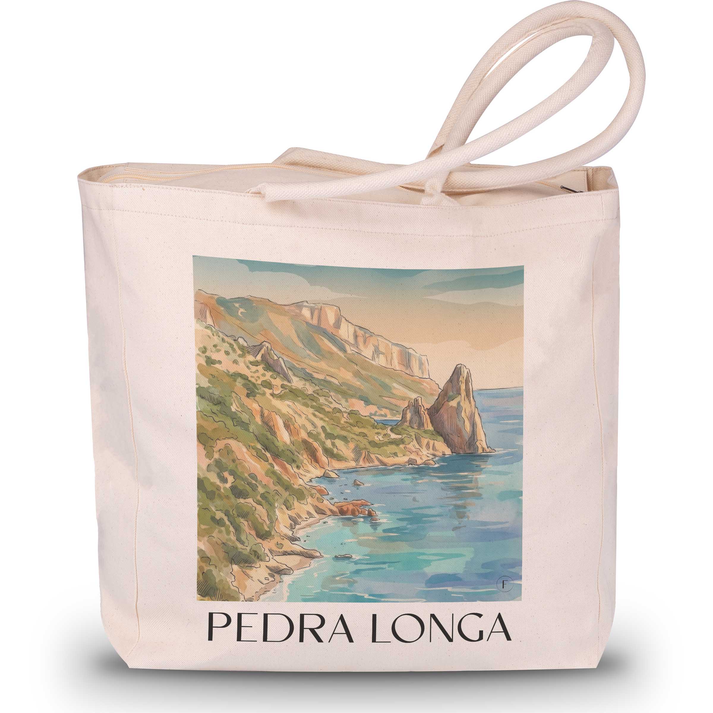 pedra-longa-sardinien-italien-einkaufstasche-aquarell