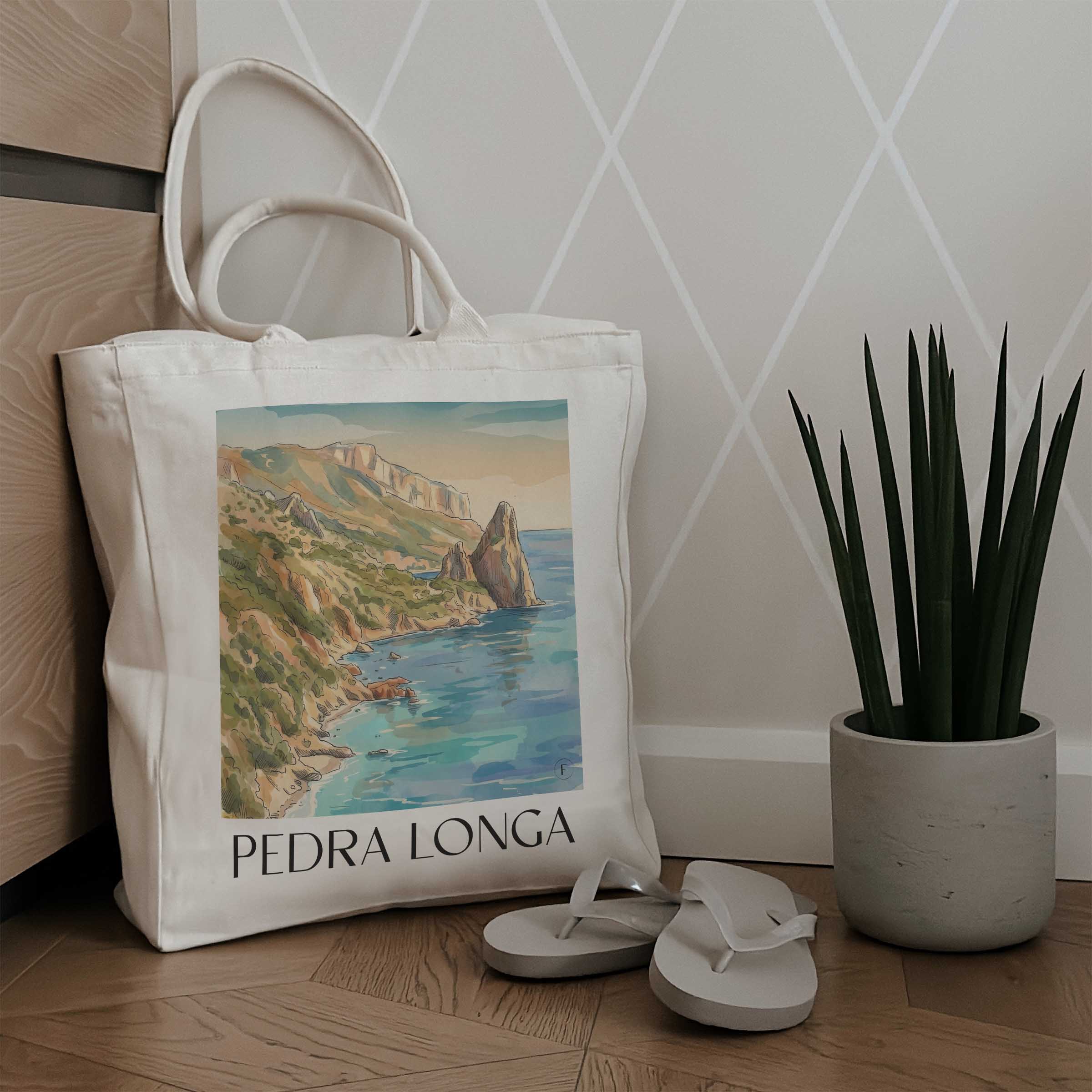 pedra-longa-sardinien-italien-einkaufstasche-aquarell