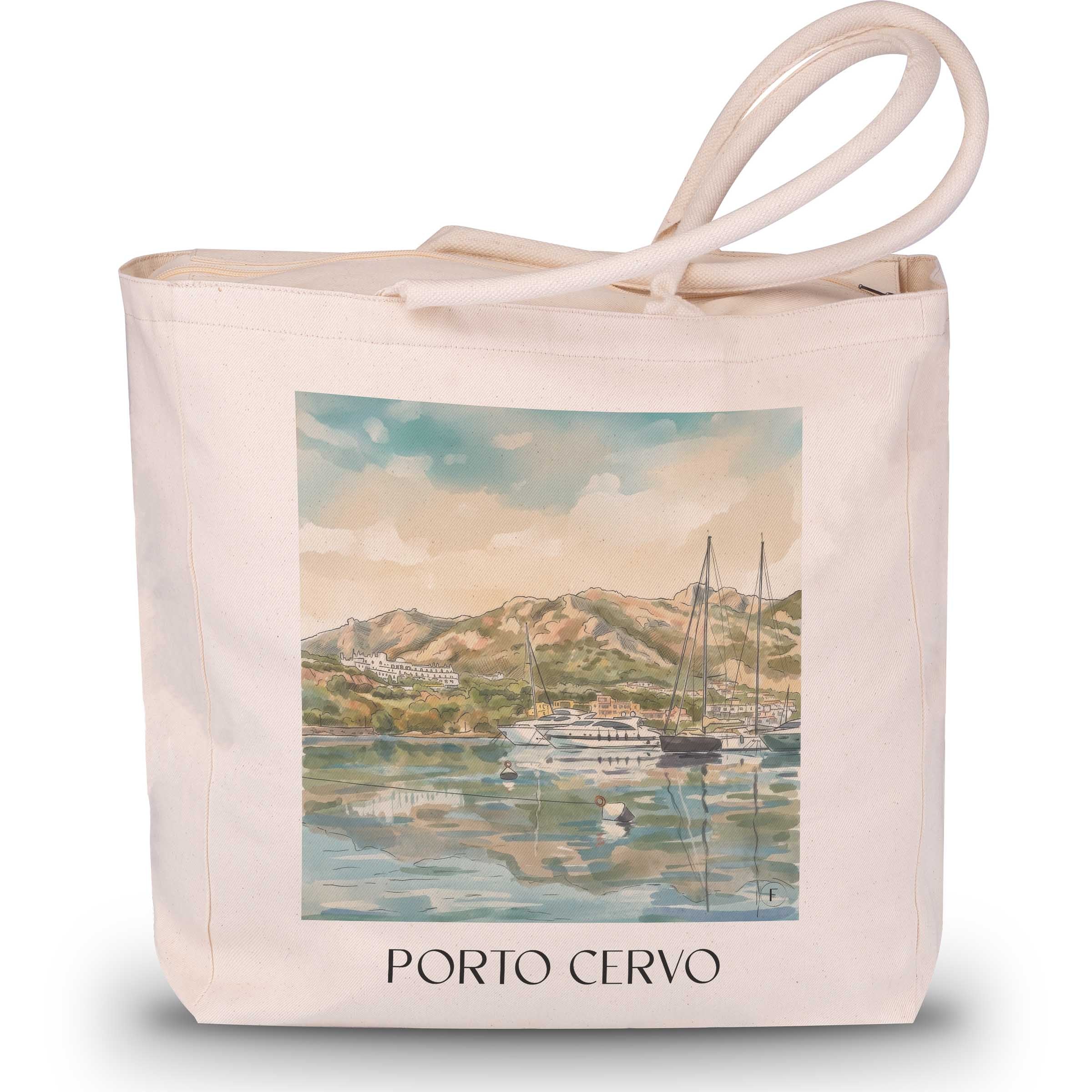 porto-cervo-sardinien-italien-einkaufstasche-aquarell