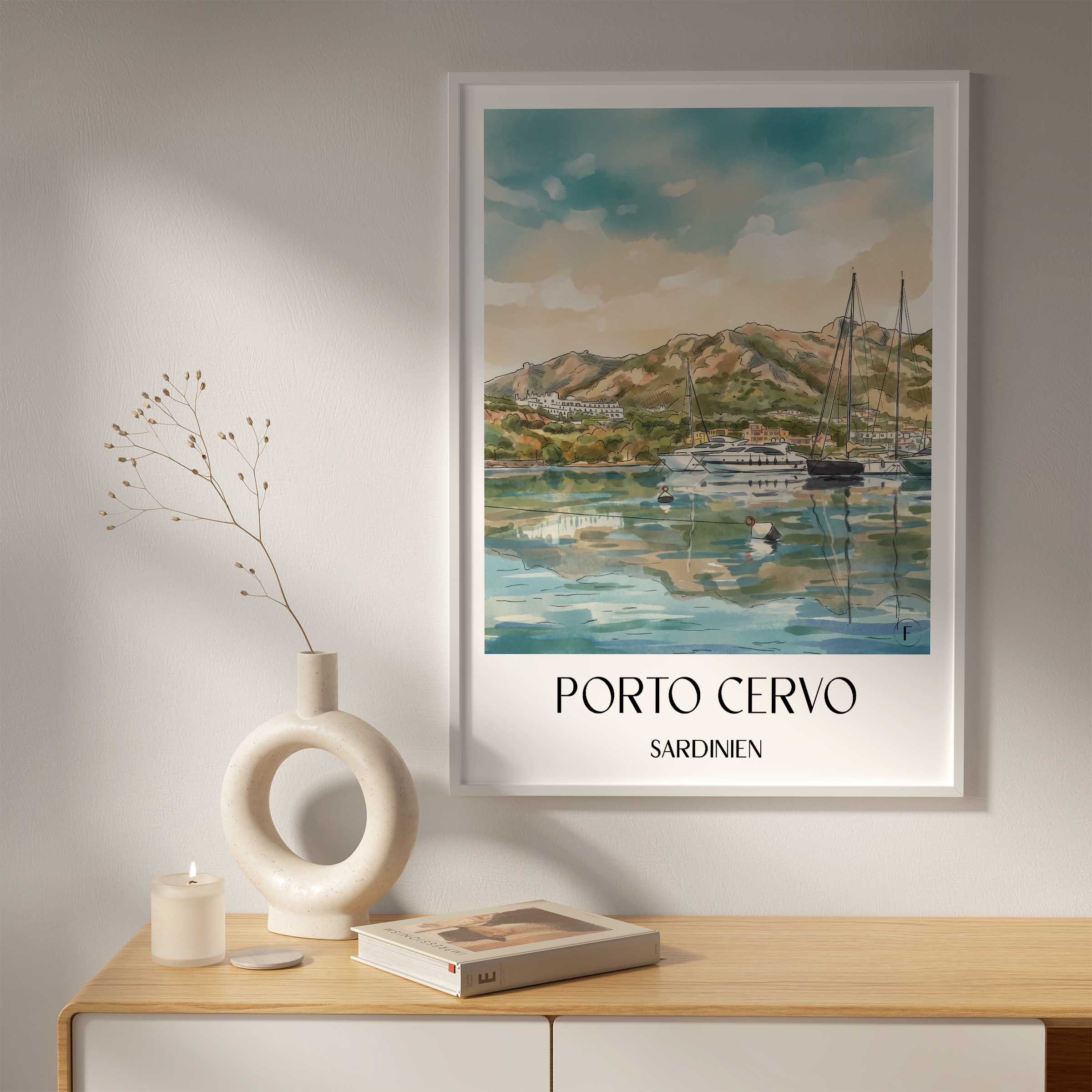 porto-cervo-sardinien-italien-poster-aquarell
