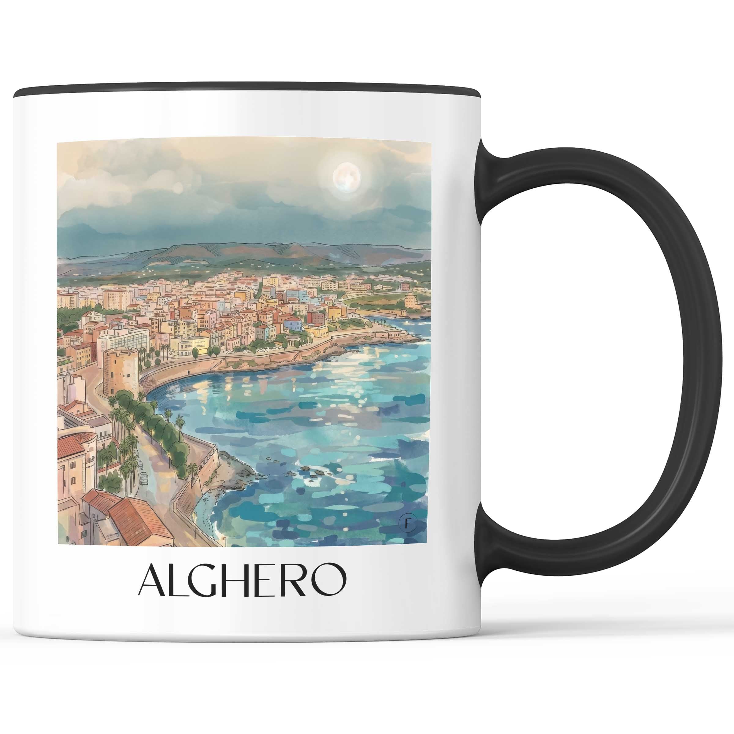 alghero-sardinien-italien-kaffeebecher-aquarell