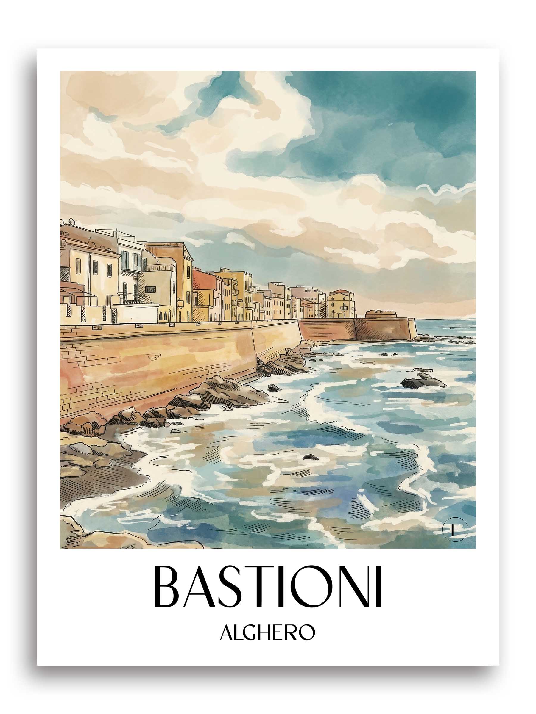 bastioni--alghero-italien-poster-aquarell