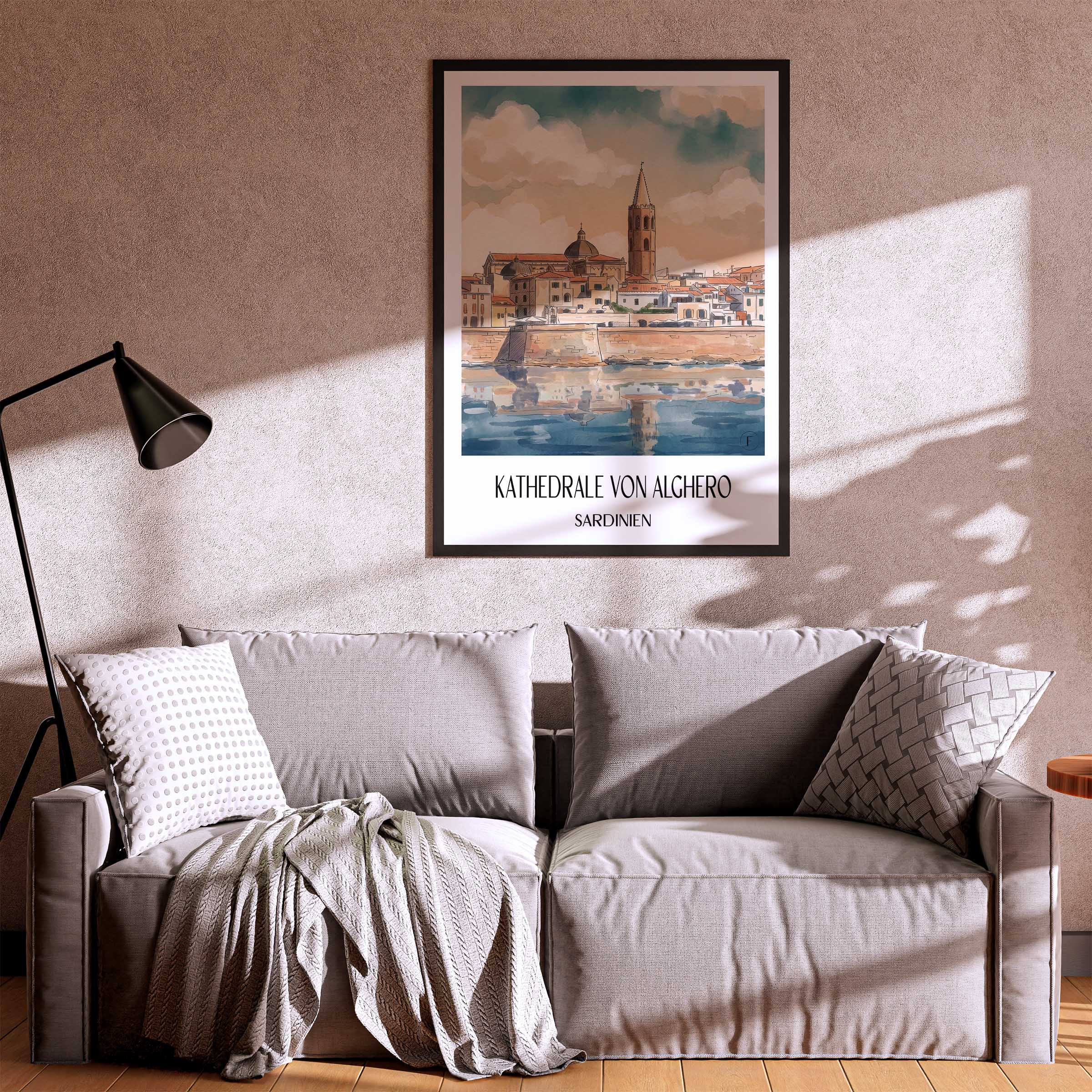 kathedrale-von-alghero-sardinien-italien-poster-aquarell