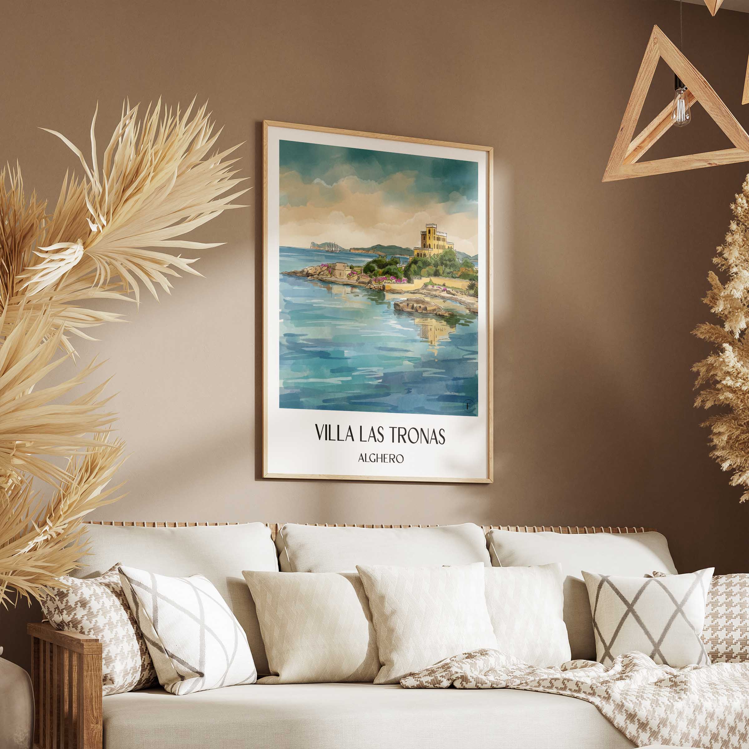 villa-las-tronas-alghero-italien-poster-aquarell