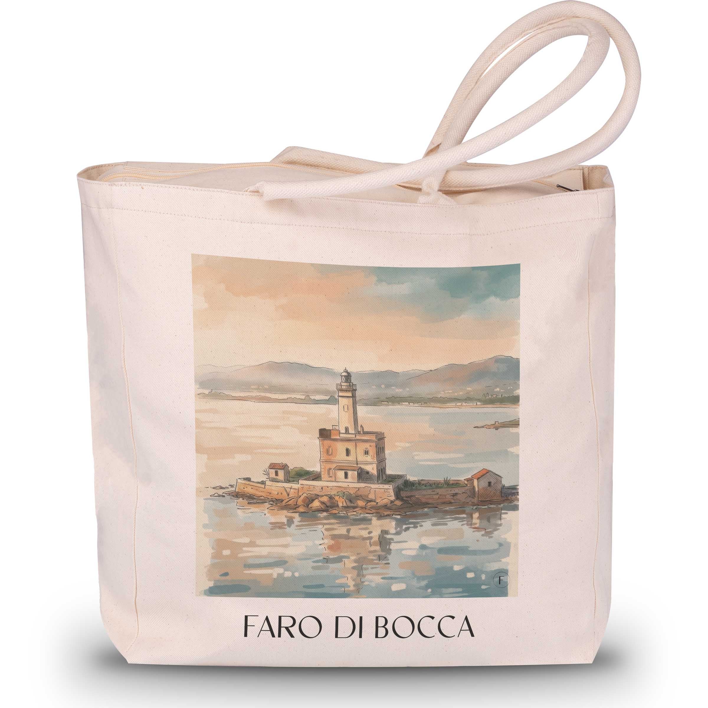 faro-di-bocca-olbia-italien-einkaufstasche-aquarell