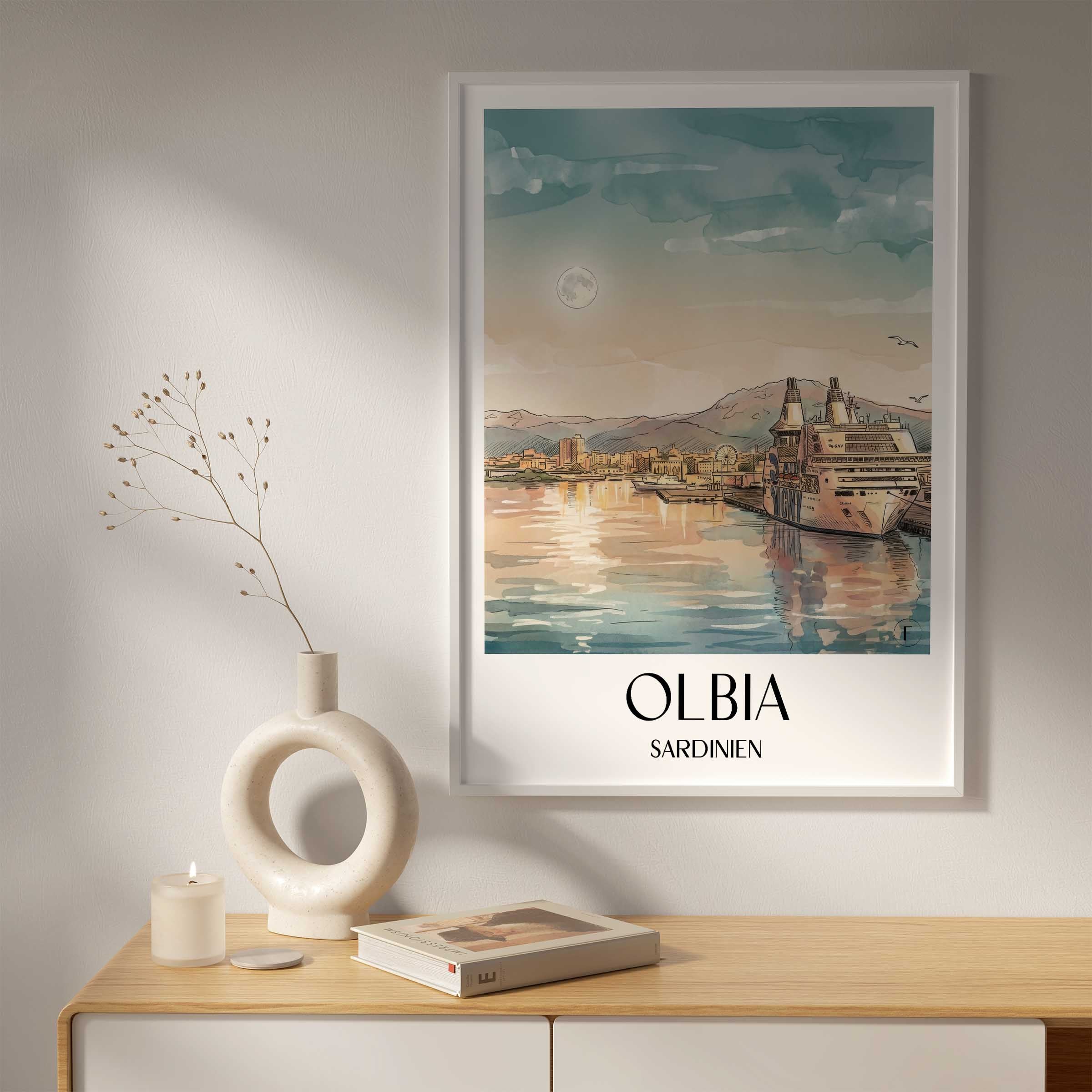 olbia-sardinien-italien-poster-aquarell