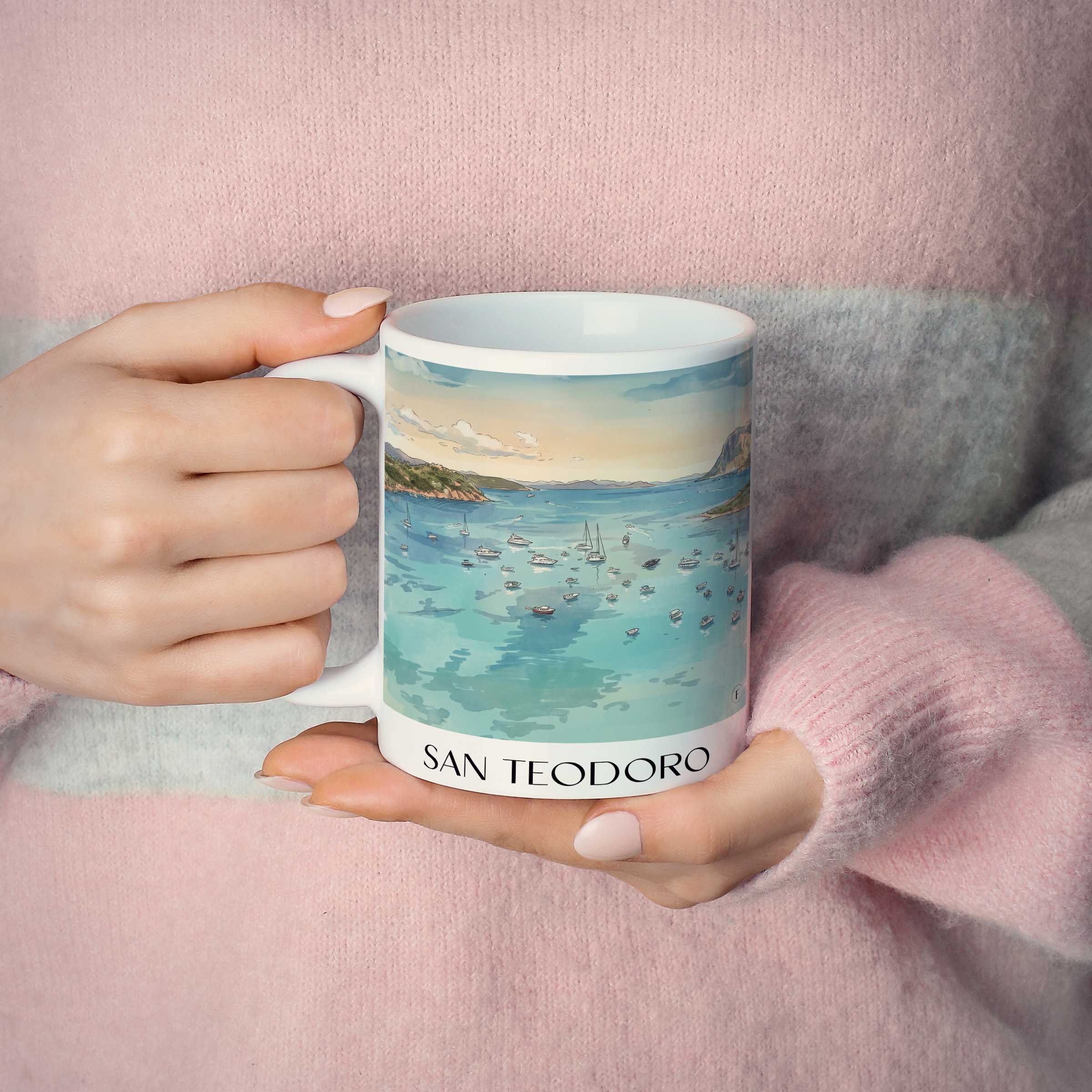 san-teodoro--sardinien-italien-kaffeebecher-aquarell