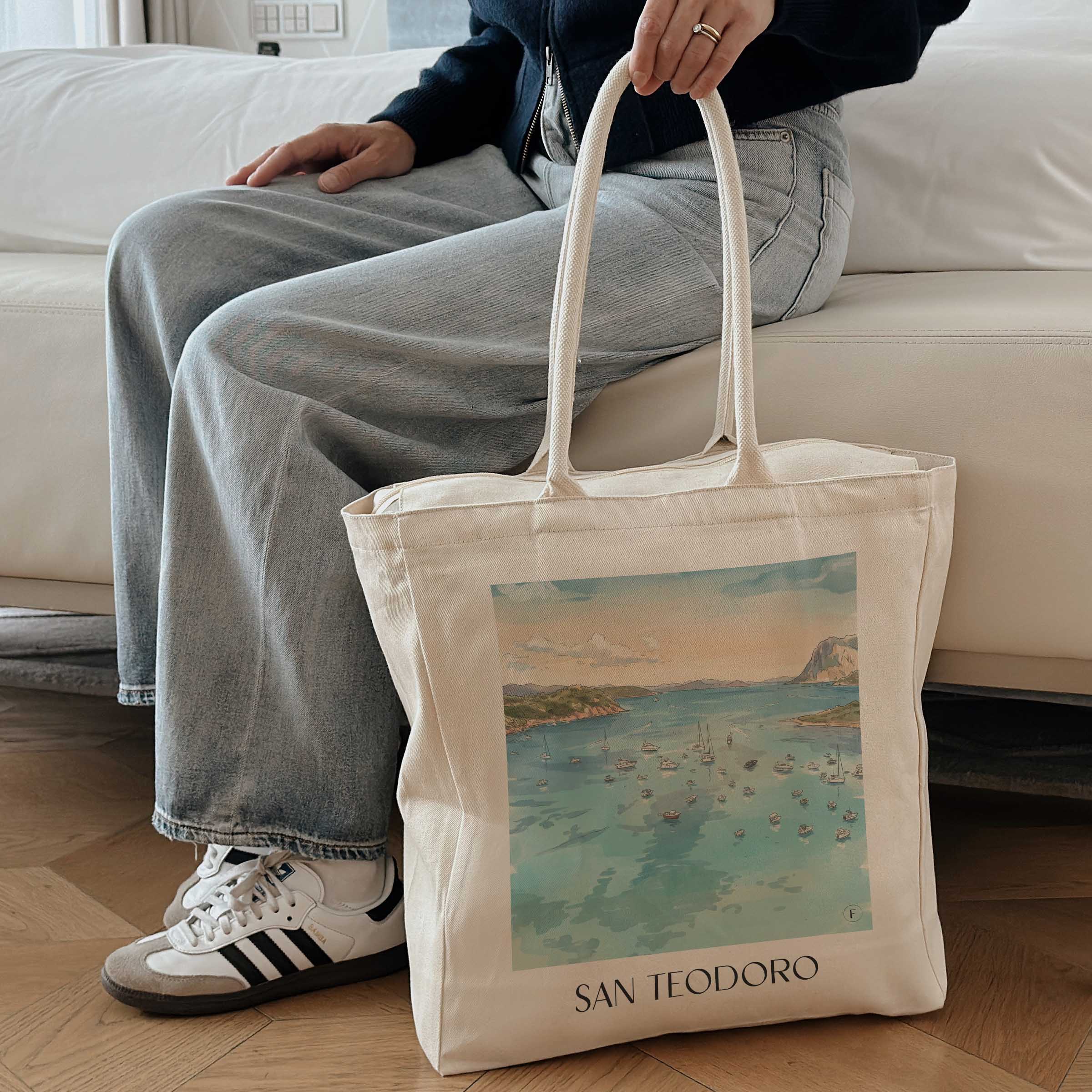 san-teodoro--sardinien-italien-einkaufstasche-aquarell