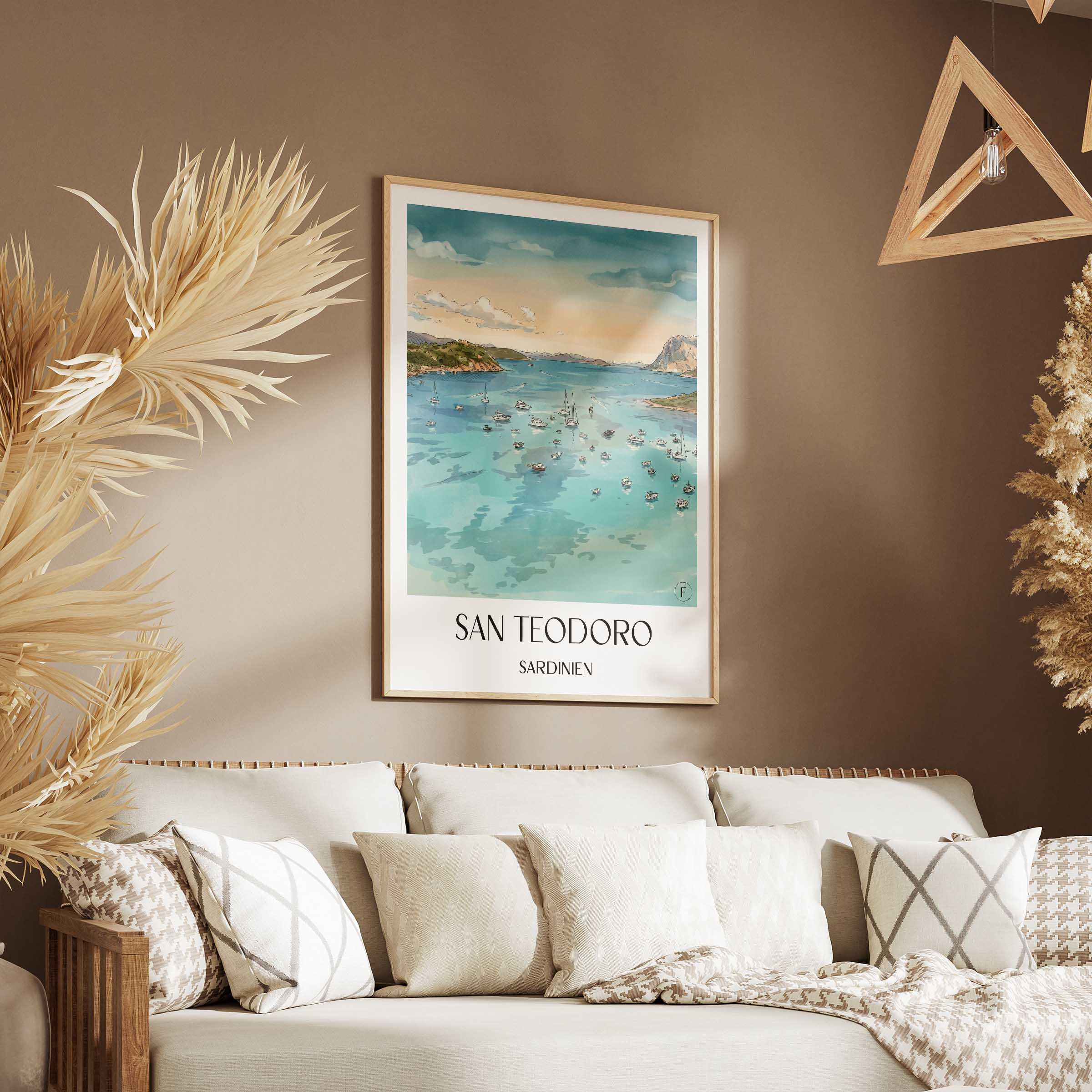 san-teodoro--sardinien-italien-poster-aquarell