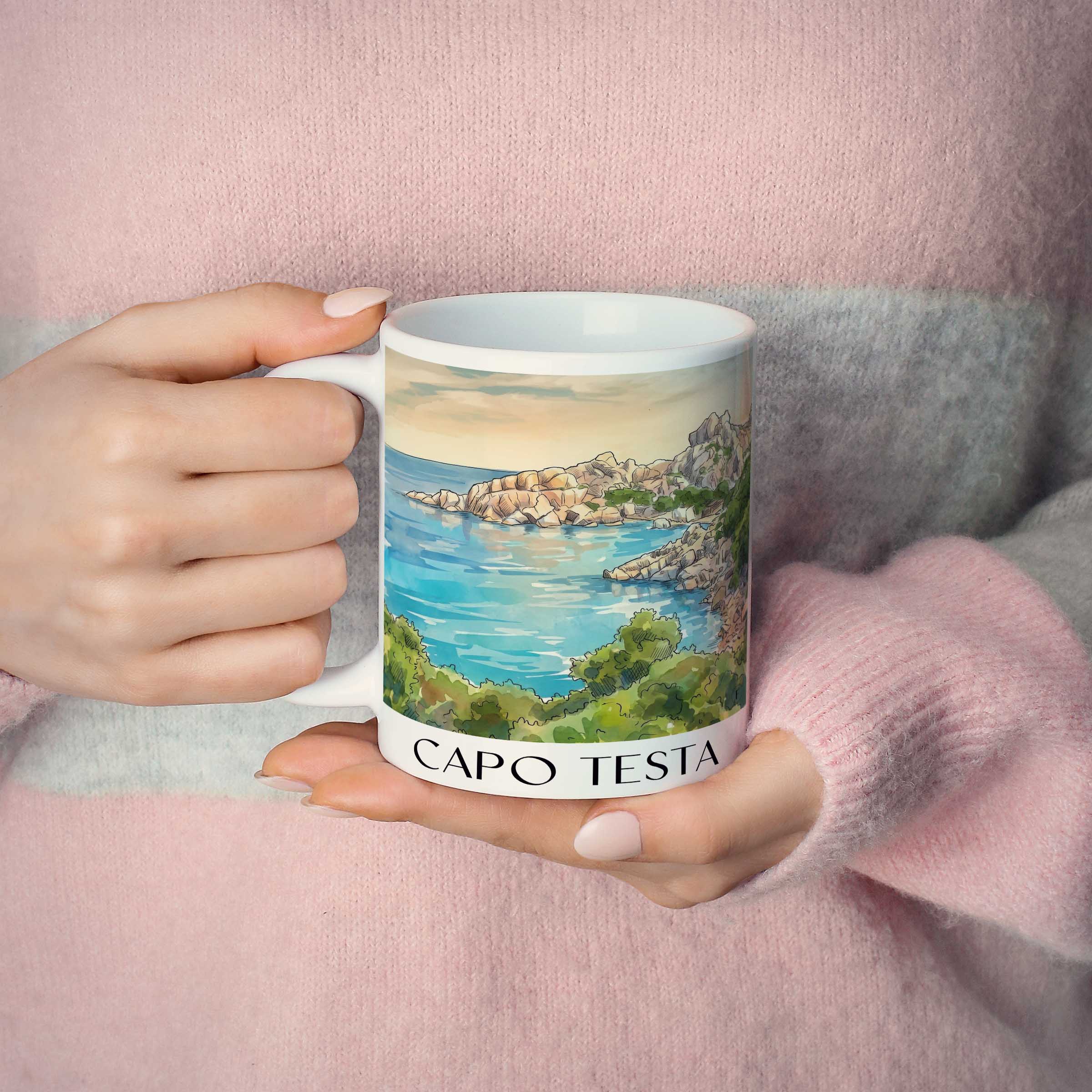 capo-testa--sardinien-italien-kaffeebecher-aquarell
