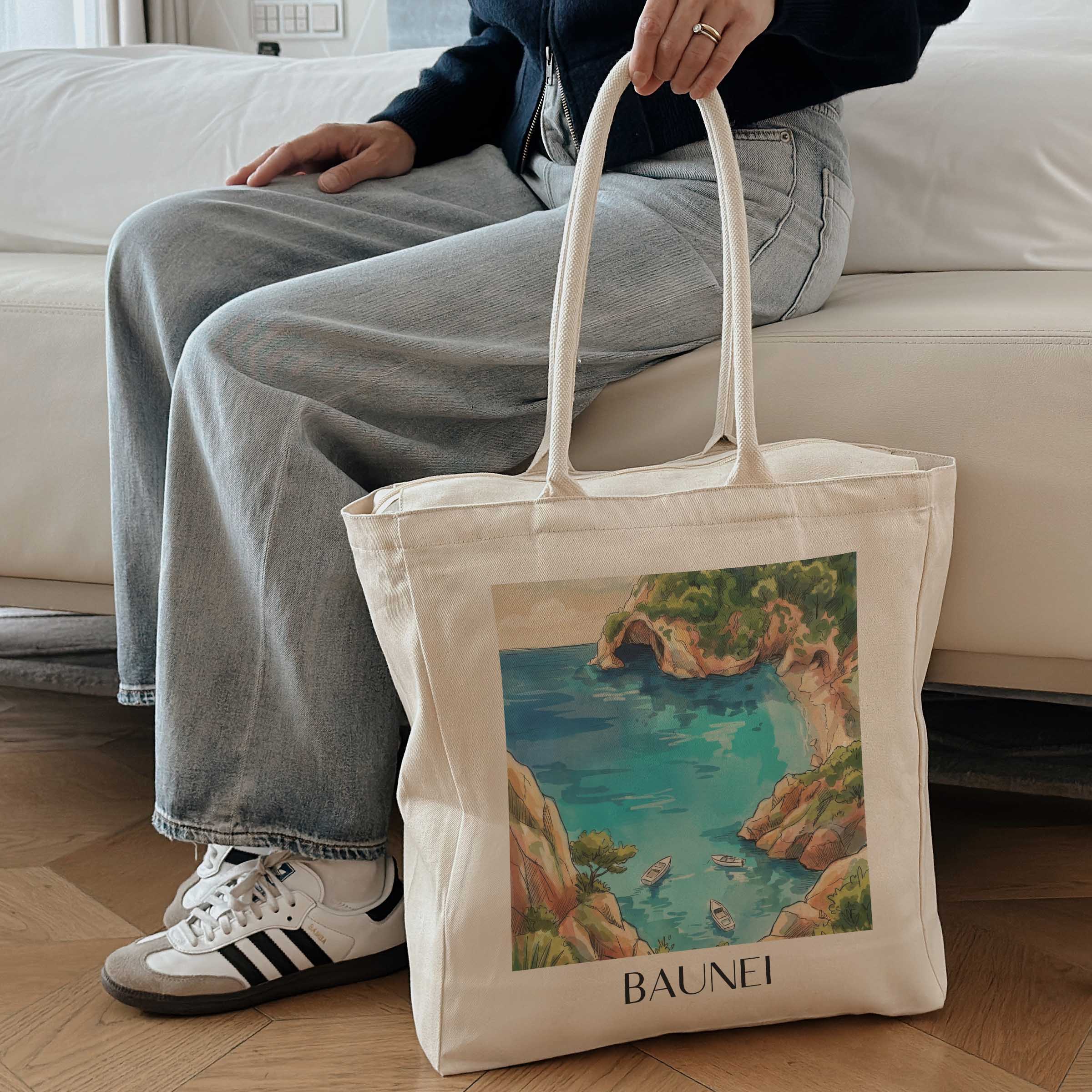 baunei-sardinien-italien-einkaufstasche-aquarell