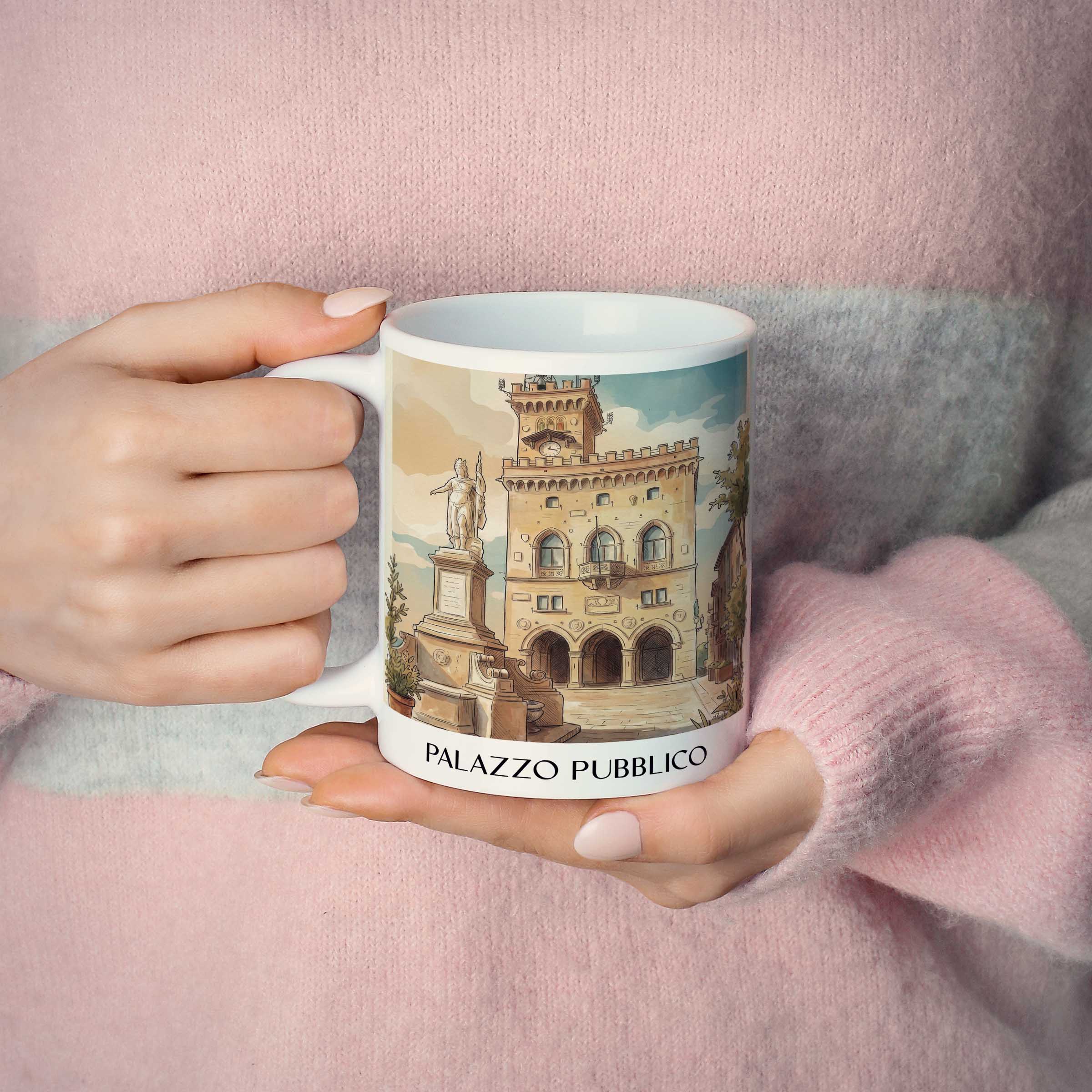 palazzo-pubblico-san-marino-italien-kaffeebecher-aquarell