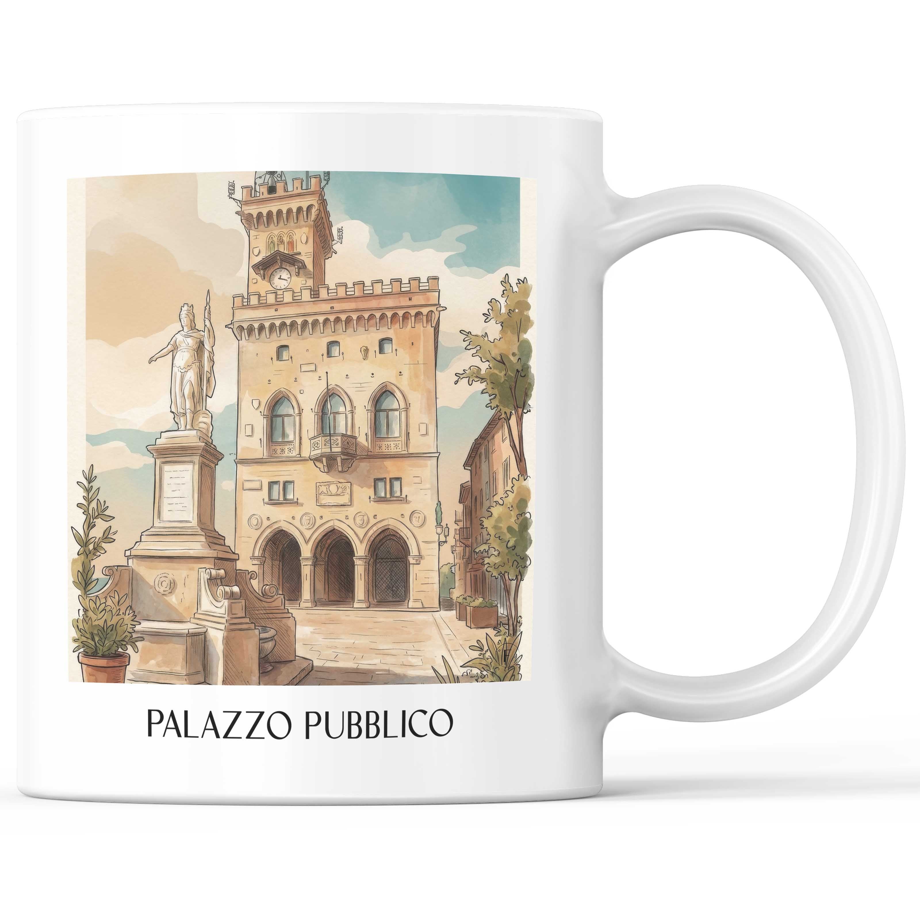 palazzo-pubblico-san-marino-italien-kaffeebecher-aquarell