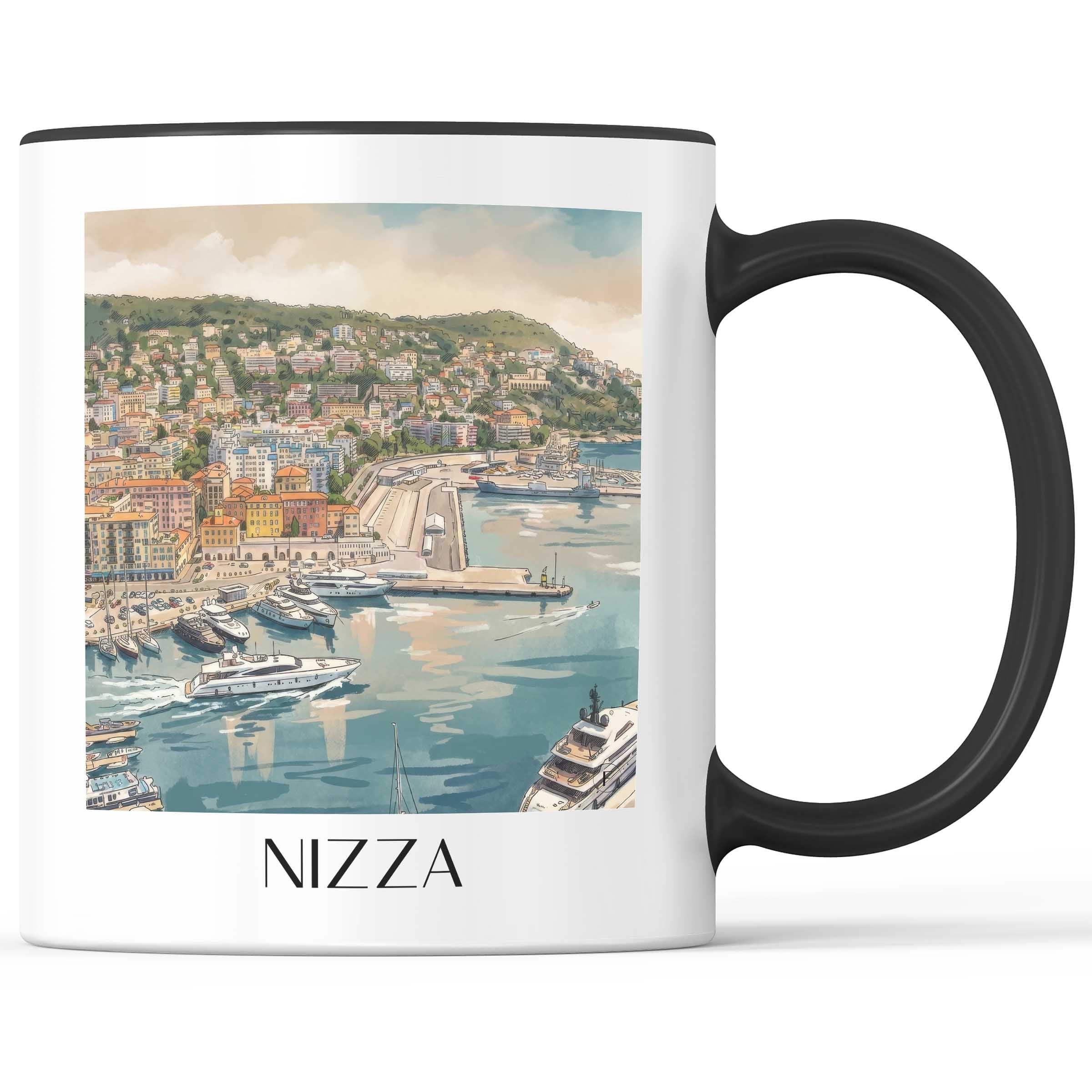 nizza-côte-d´azur-frankreich-kaffeebecher-aquarell