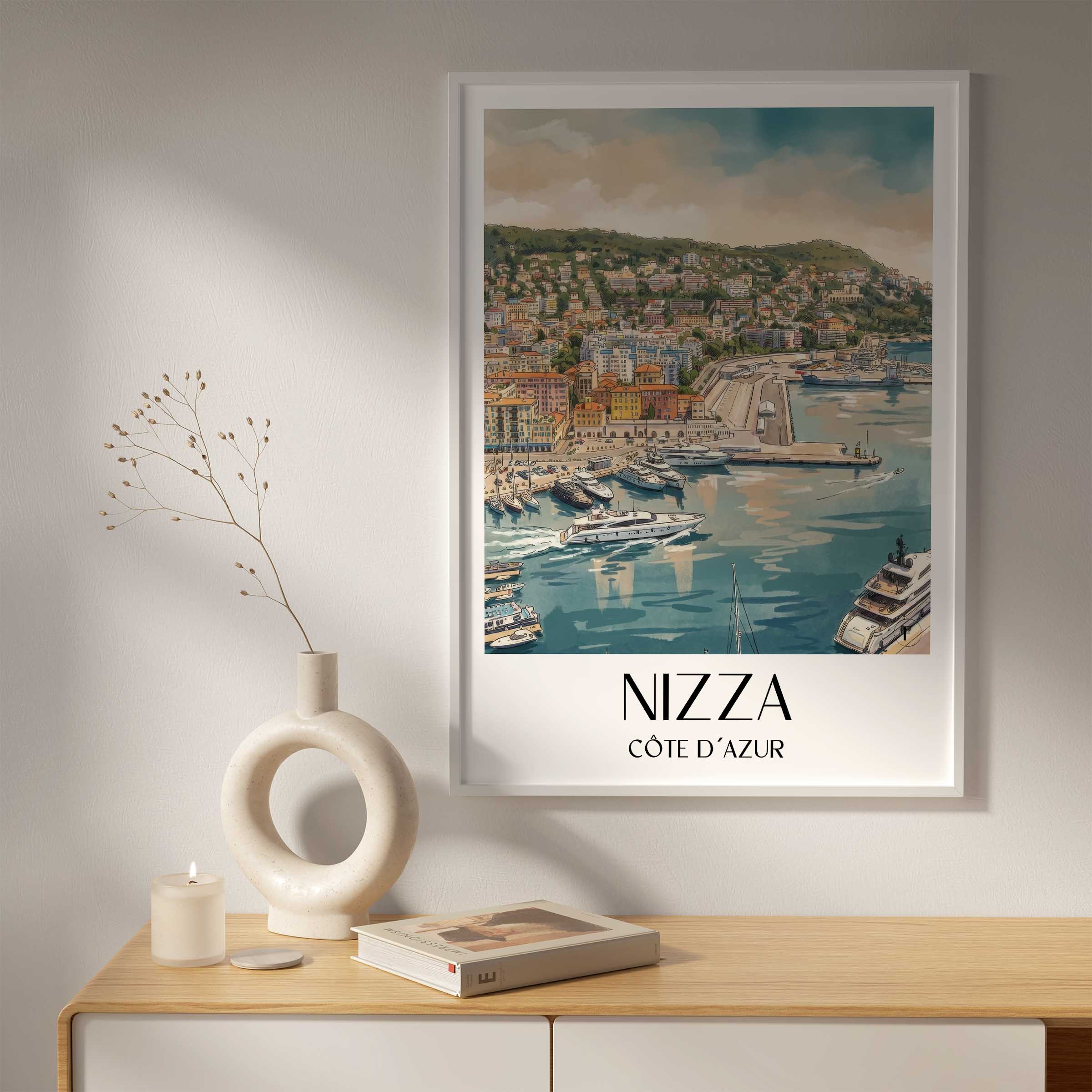 nizza-côte-d´azur-frankreich-poster-aquarell