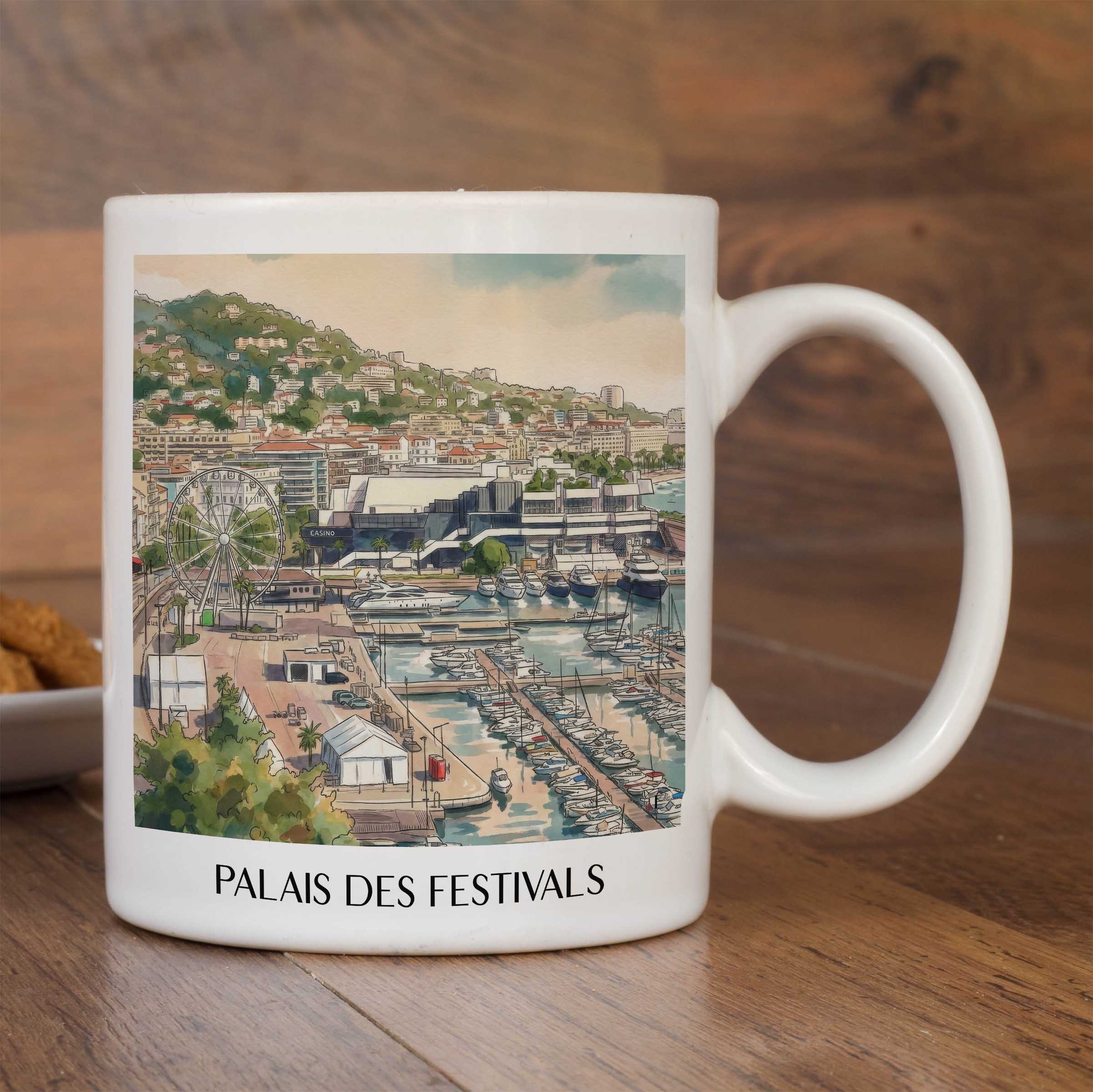 palais-des-festivals-cannes-frankreich-kaffeebecher-aquarell