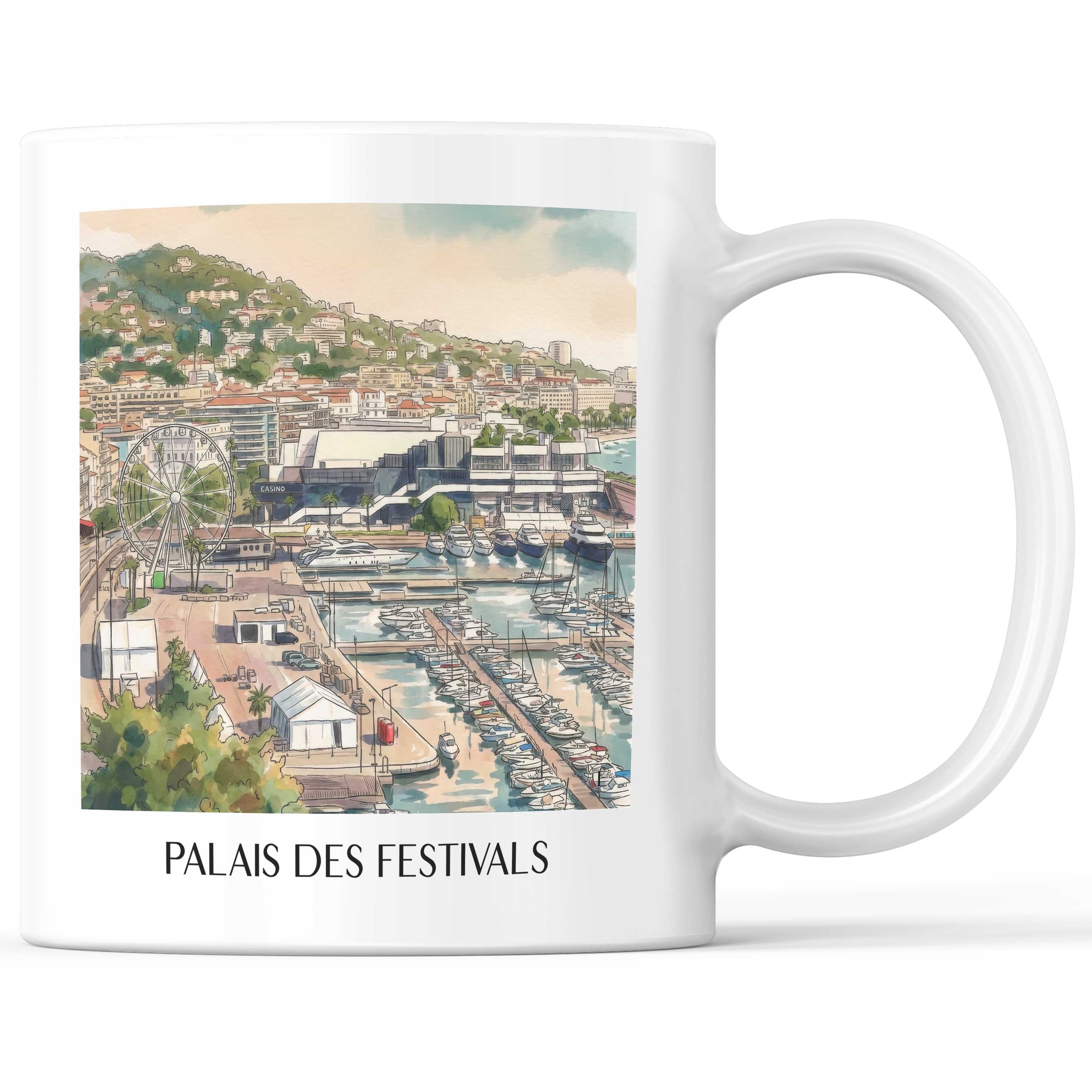 palais-des-festivals-cannes-frankreich-kaffeebecher-aquarell