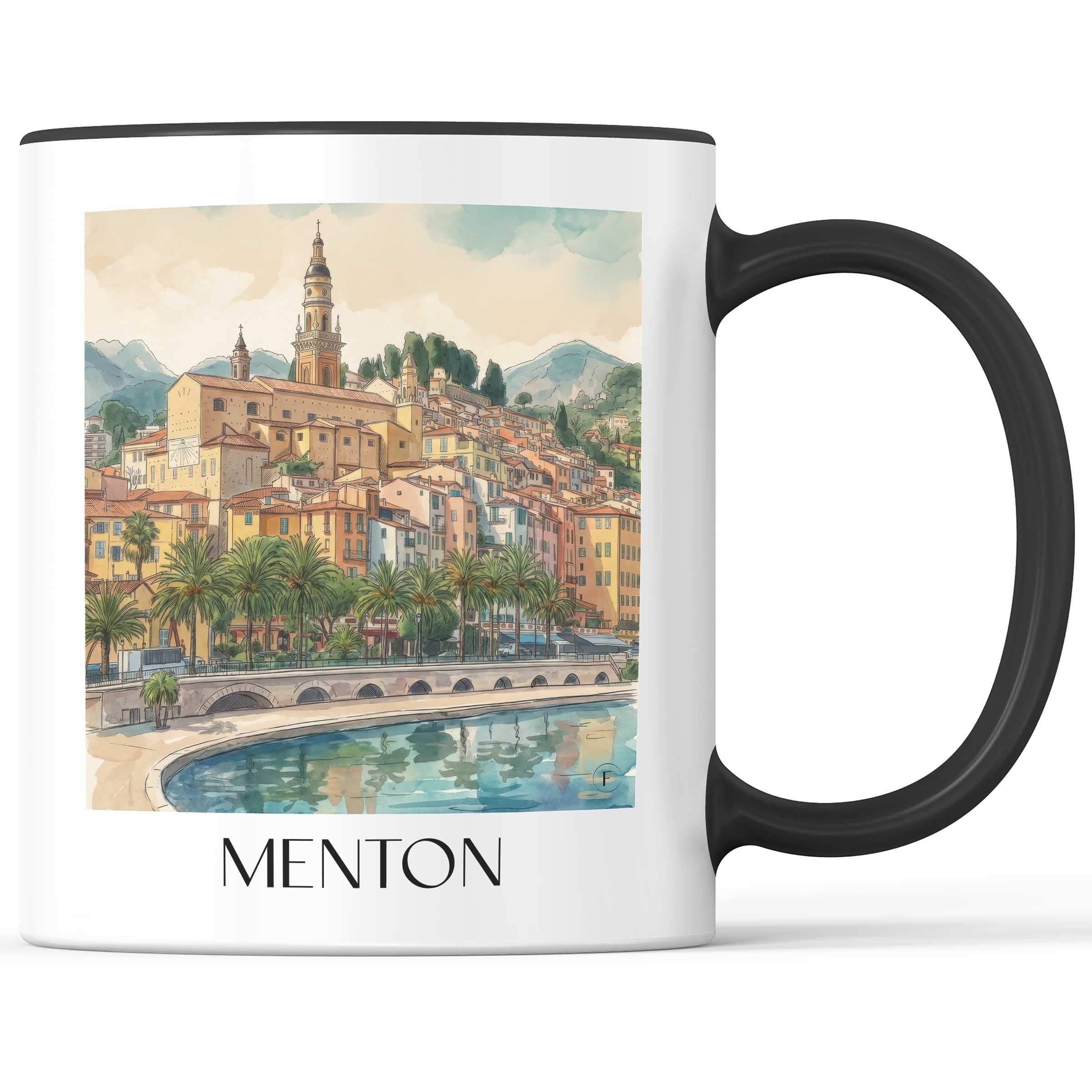 menton-côte-d´azur-frankreich-kaffeebecher-aquarell