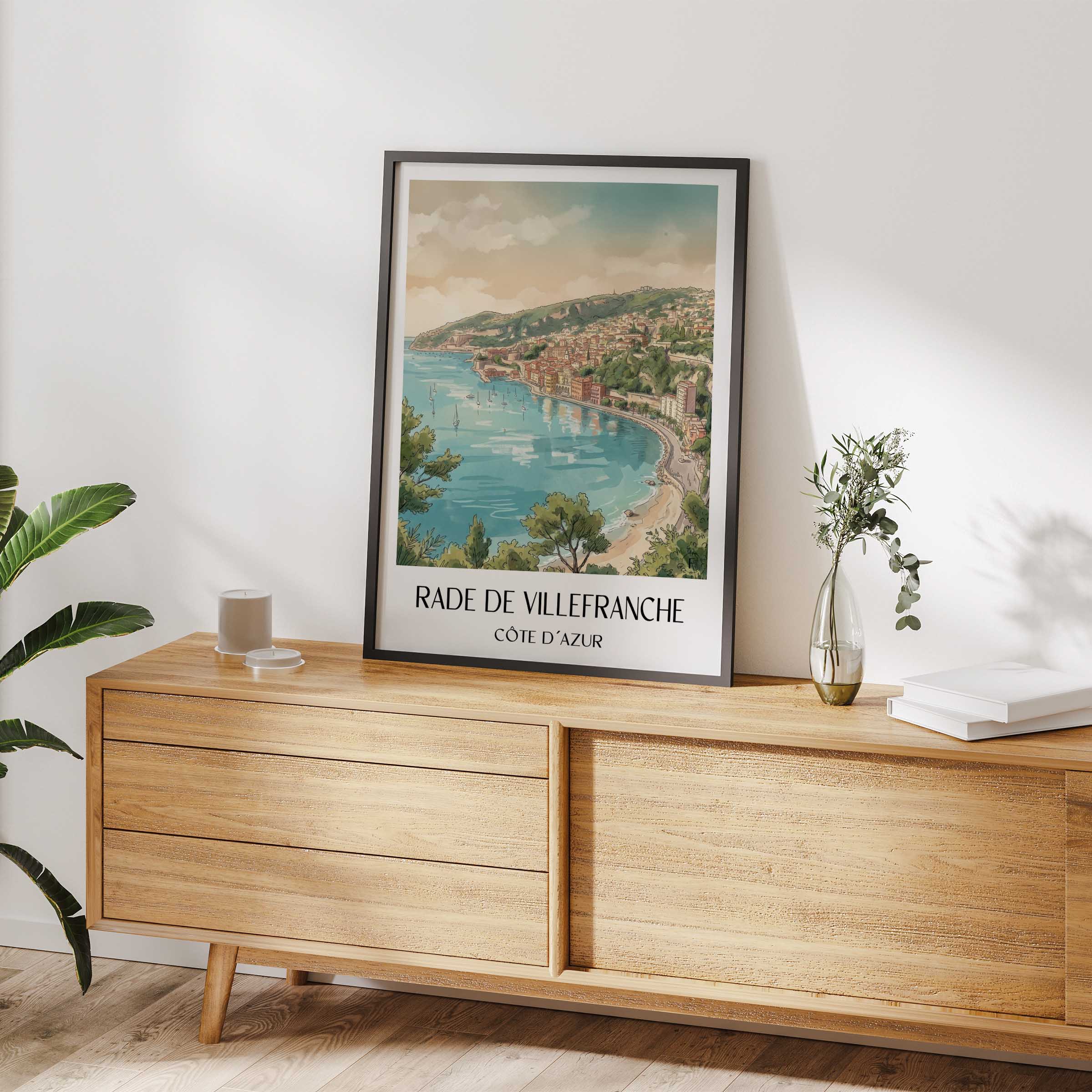 rade-de-villefranche-côte-d´azur-frankreich-poster-aquarell