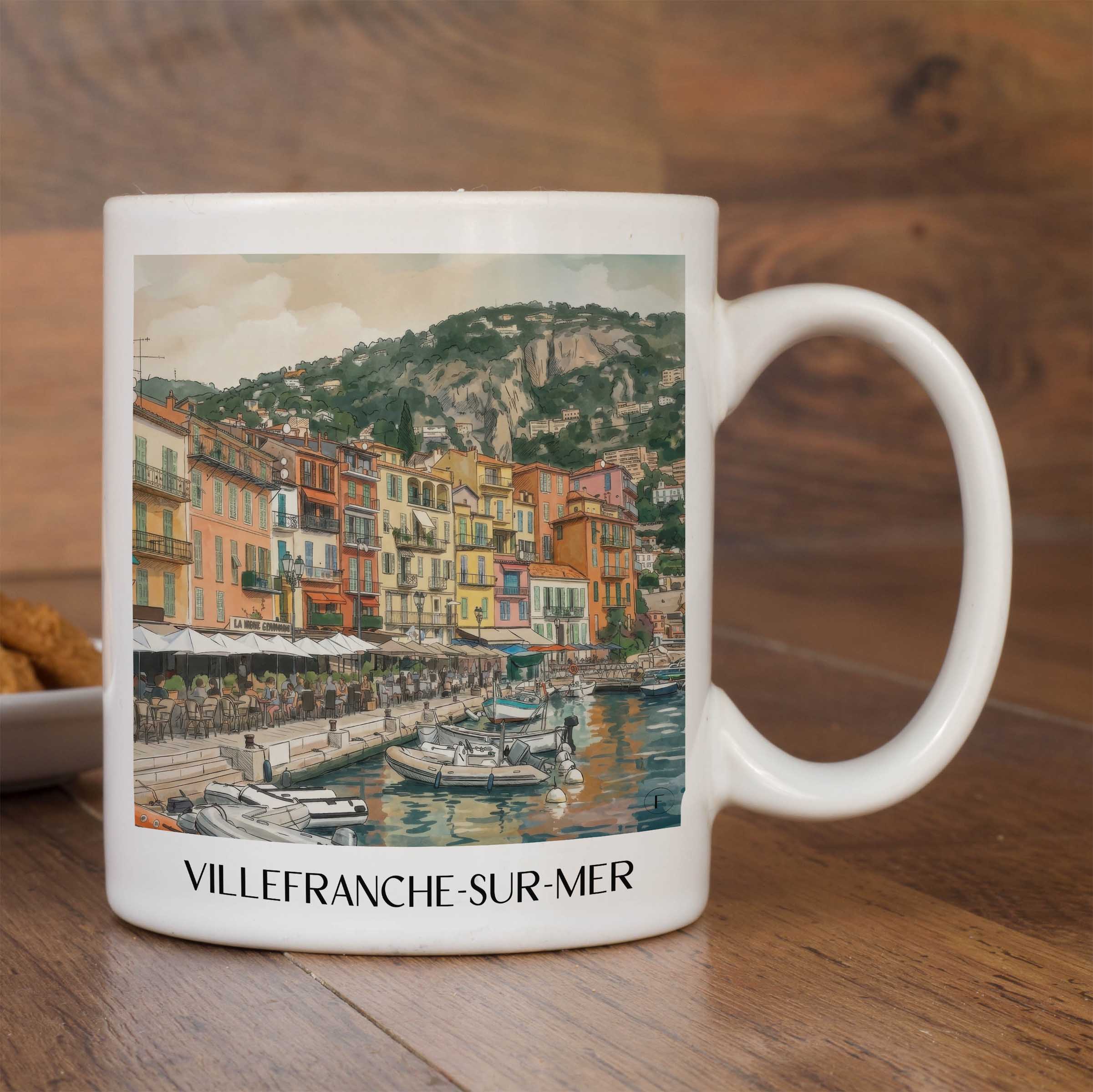 villefranche-sur-mer-côte-d´azur-frankreich-kaffeebecher-aquarell
