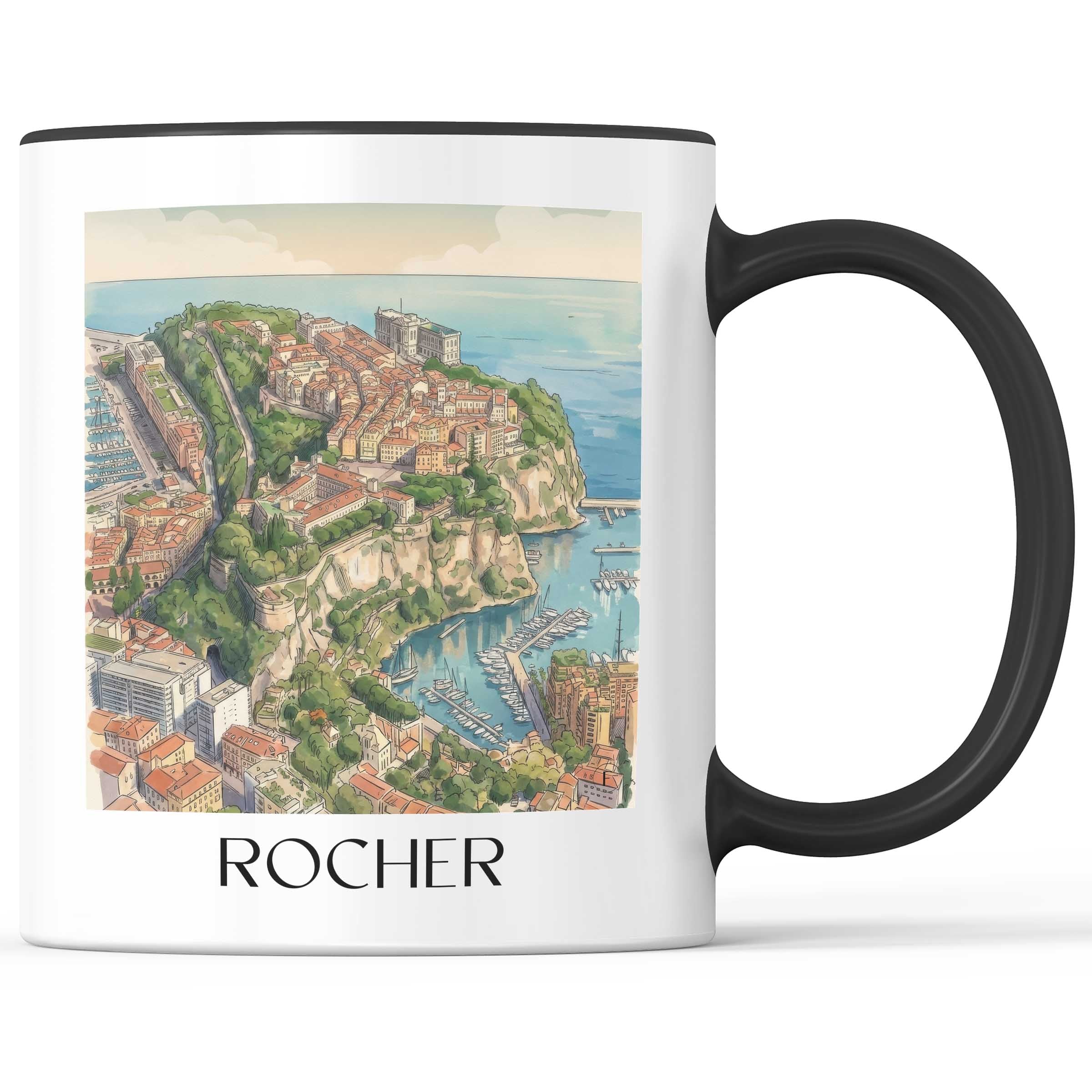 rocher-monaco-monaco-kaffeebecher-aquarell