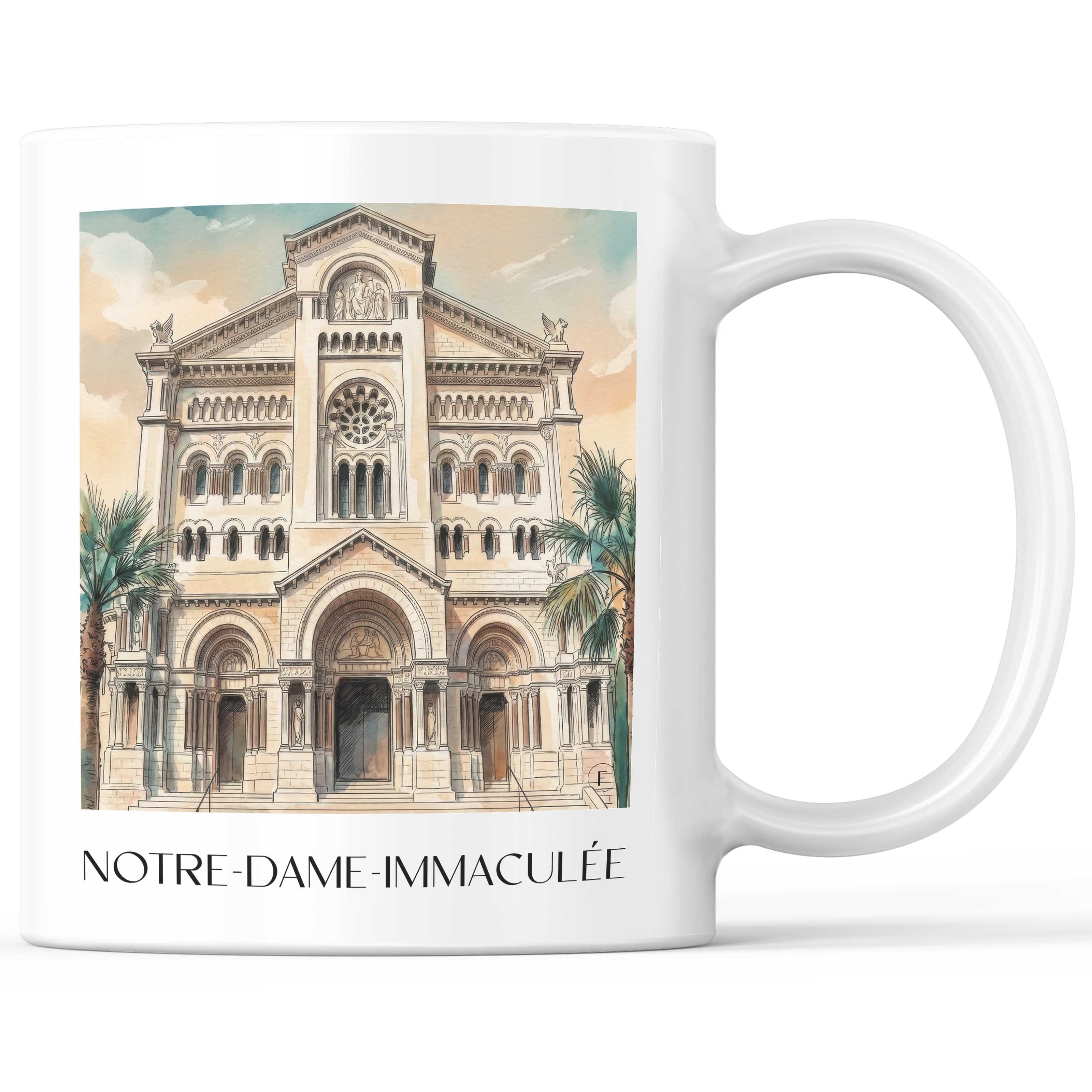 notre-dame-immaculée-monaco-monaco-kaffeebecher-aquarell