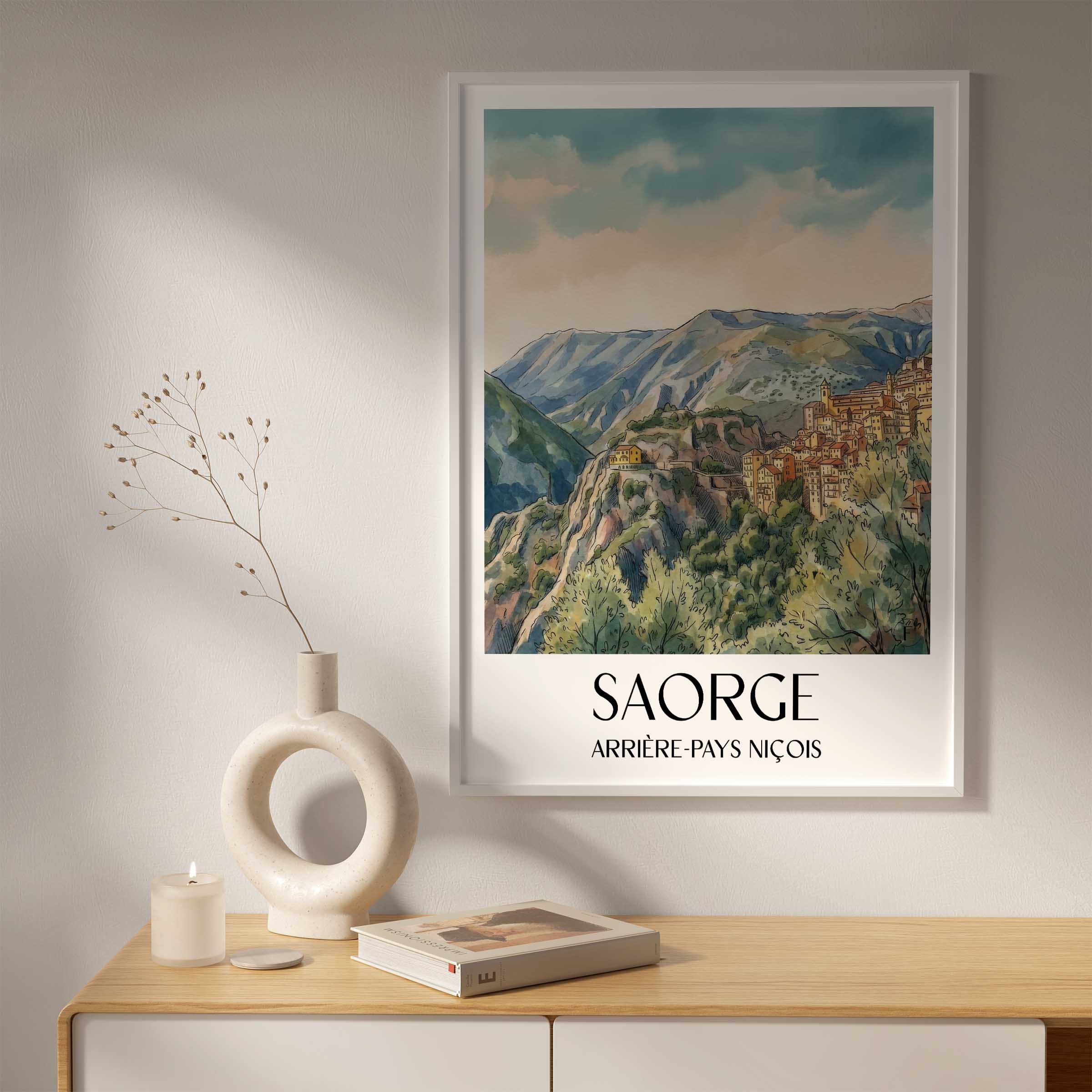 saorge-arrière-pays-niçois-frankreich-poster-aquarell