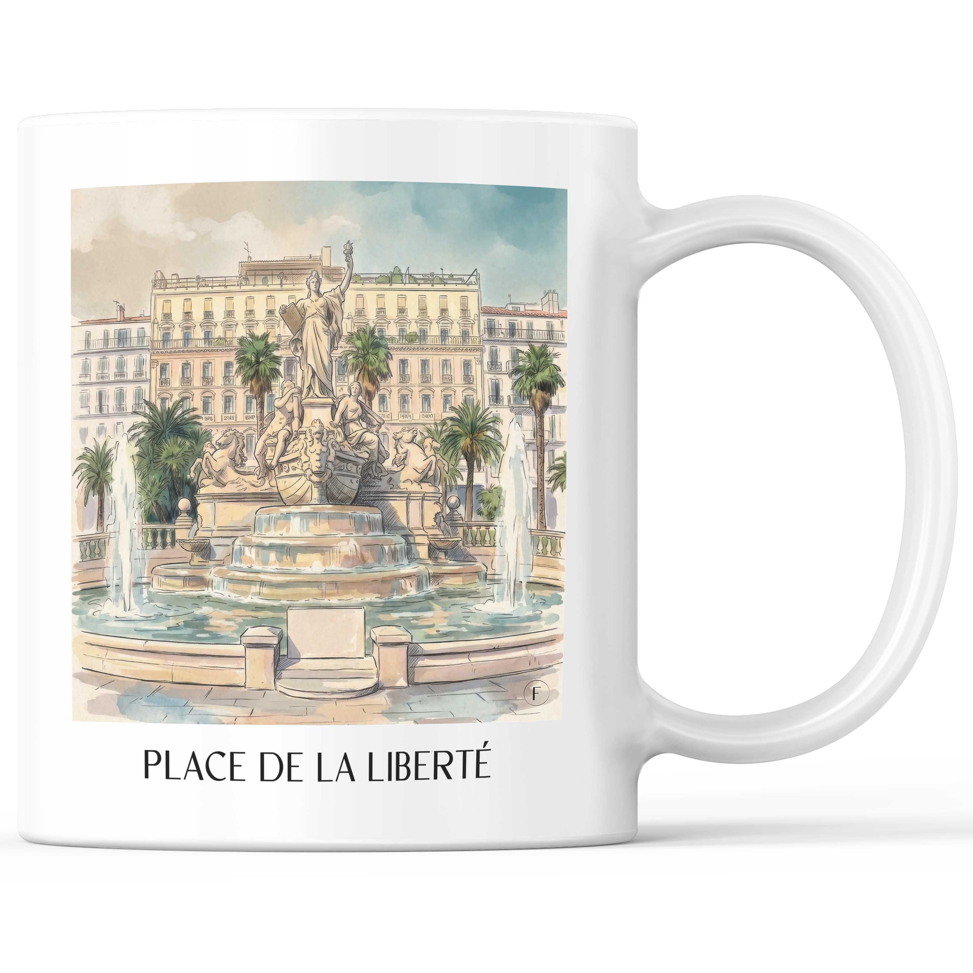 place-de-la-liberté-toulon-frankreich-kaffeebecher-aquarell