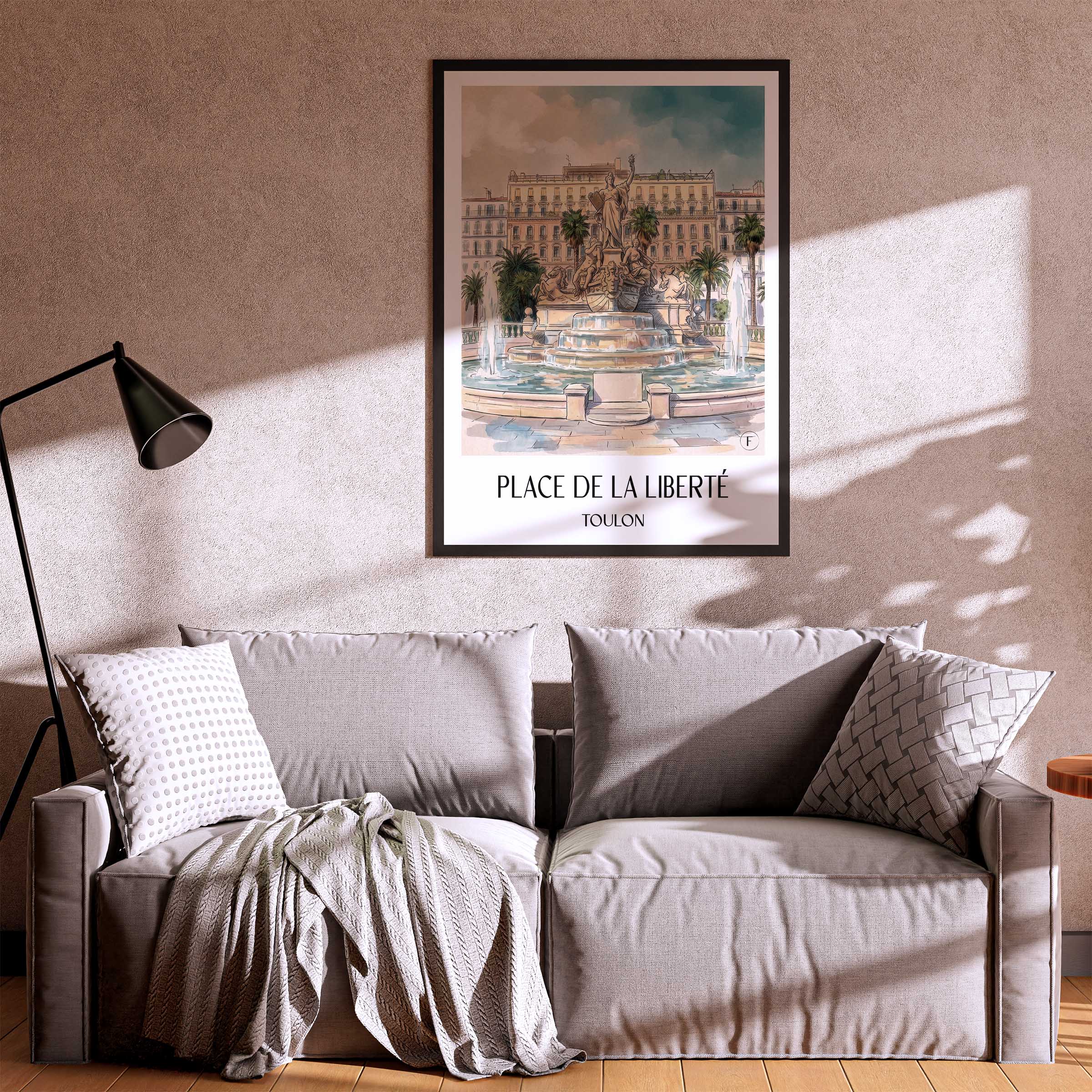 place-de-la-liberté-toulon-frankreich-poster-aquarell