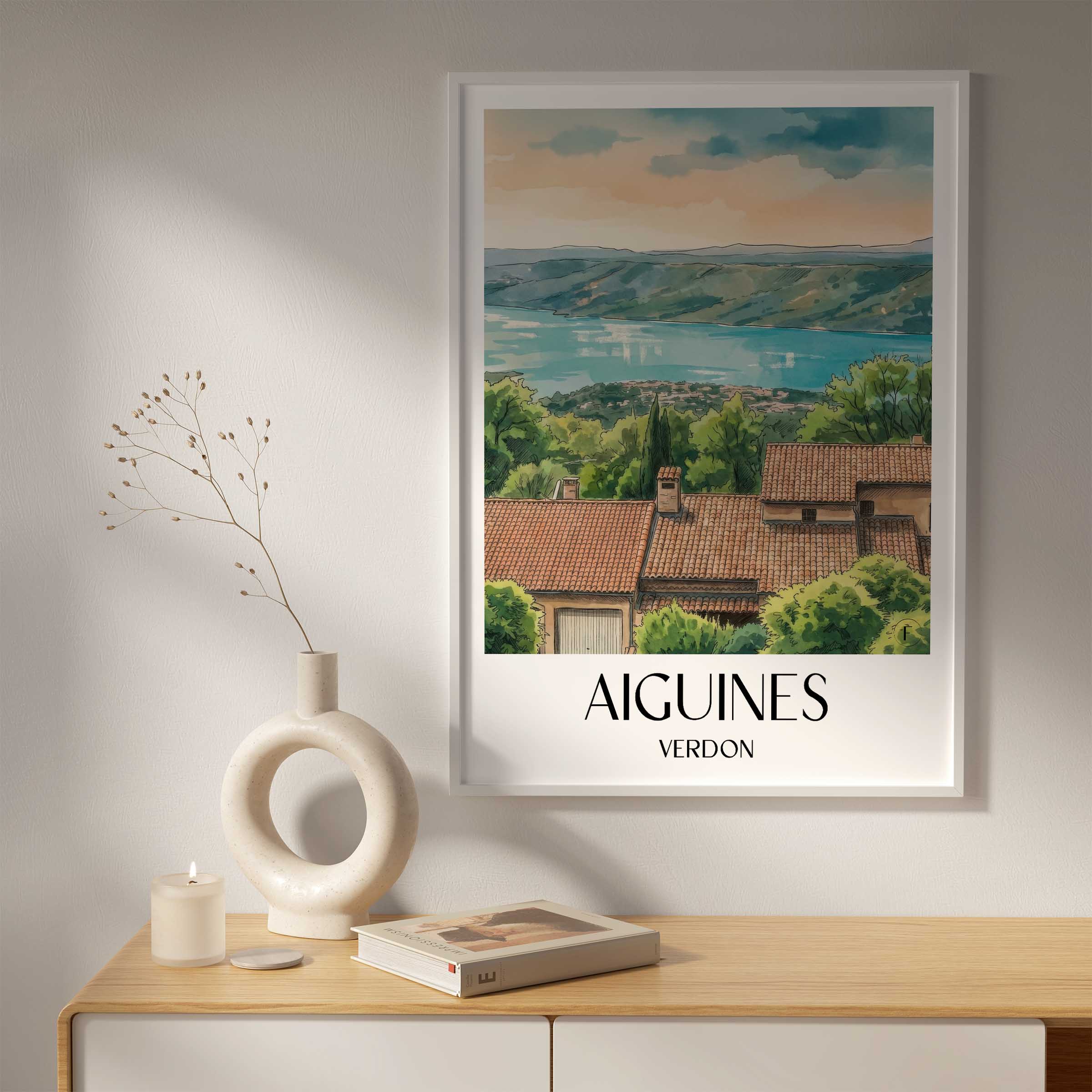 aiguines-verdon-frankreich-poster-aquarell