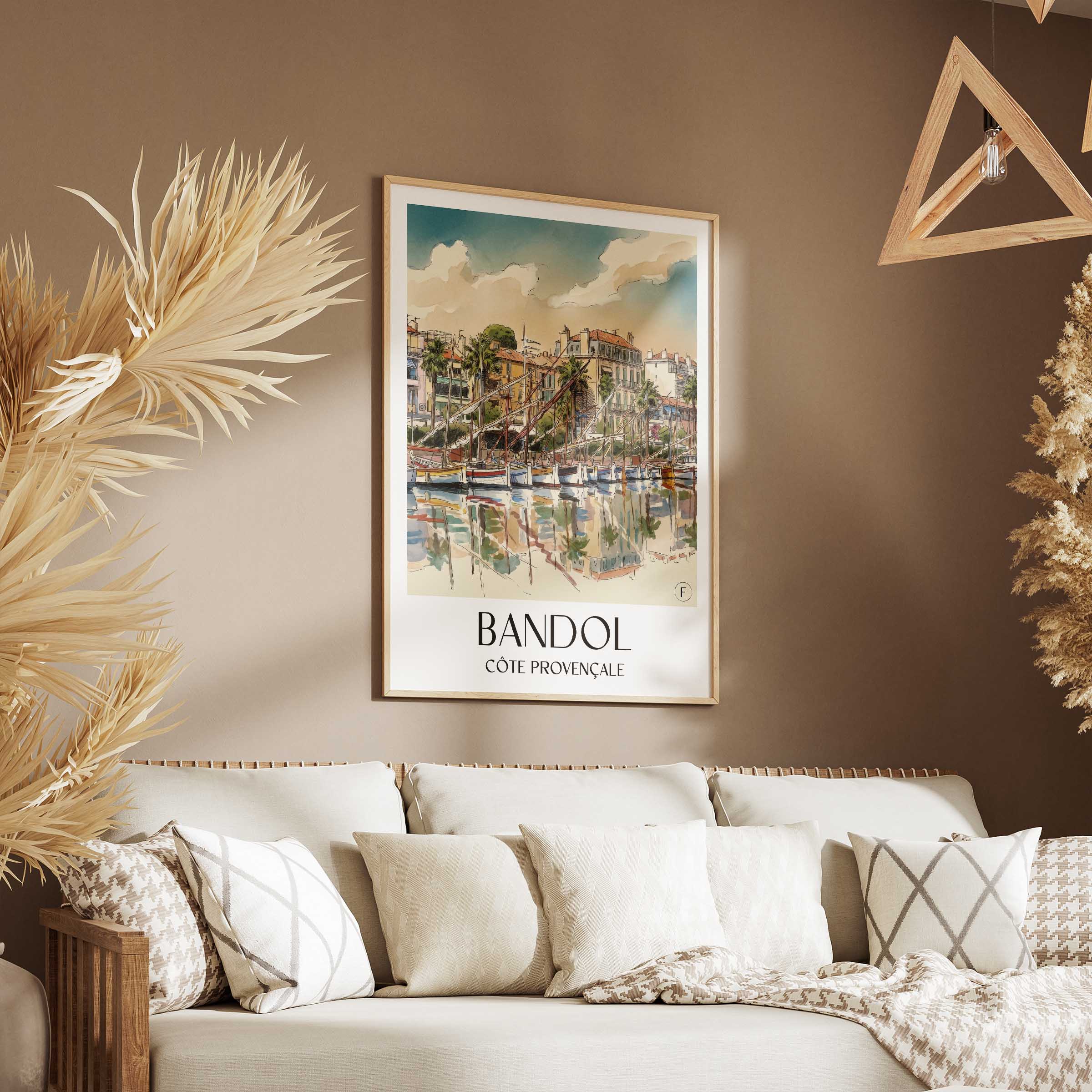 bandol-côte-provençale-frankreich-poster-aquarell
