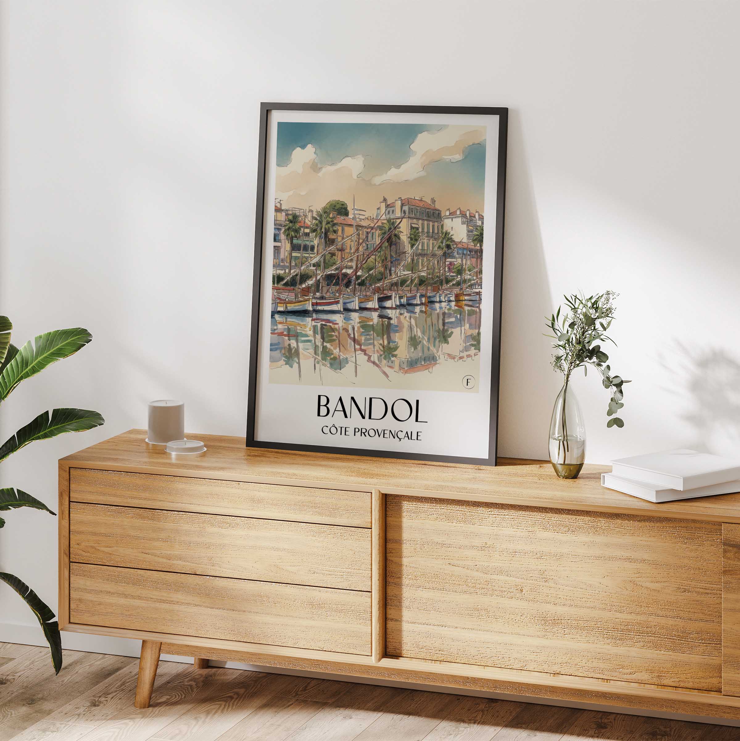 bandol-côte-provençale-frankreich-poster-aquarell