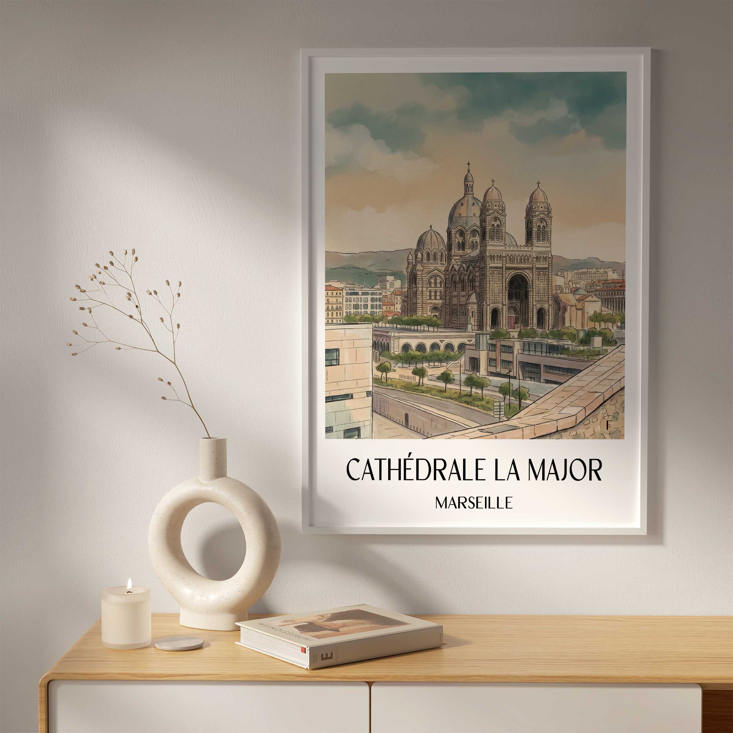 cathédrale-la-major-marseille-frankreich-poster-aquarell